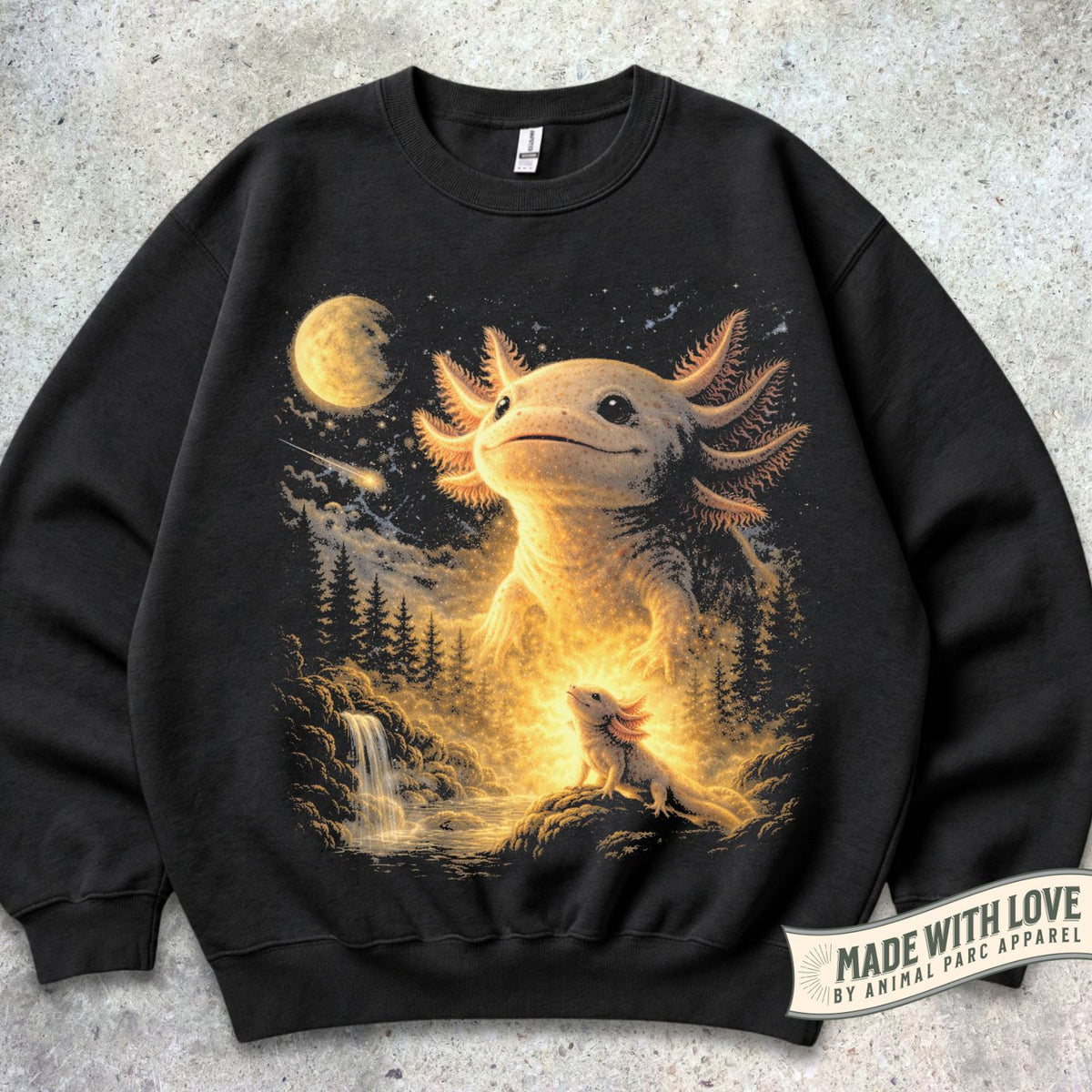 Moonlight Axolotl Crewneck