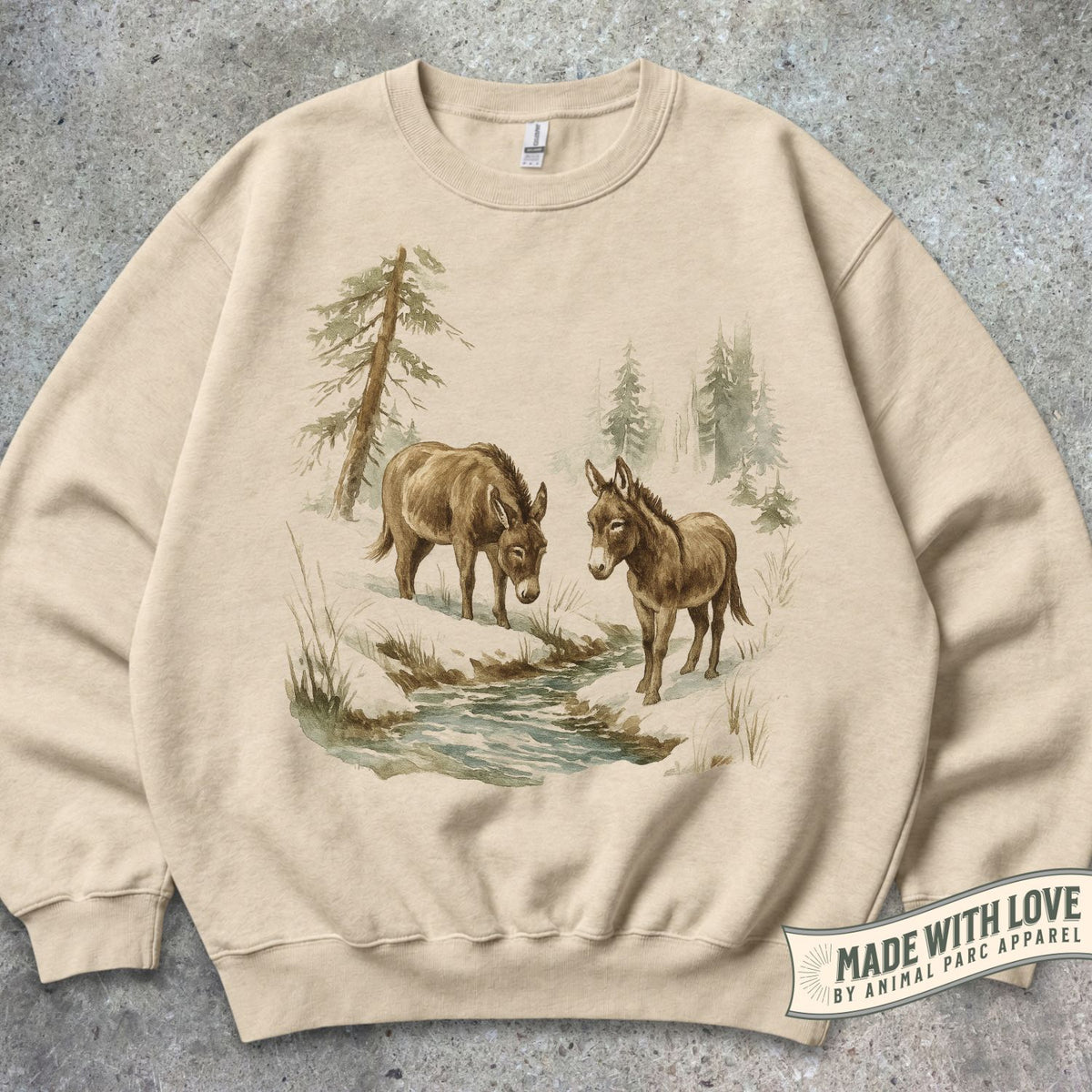 Nature Donkeys Crewneck