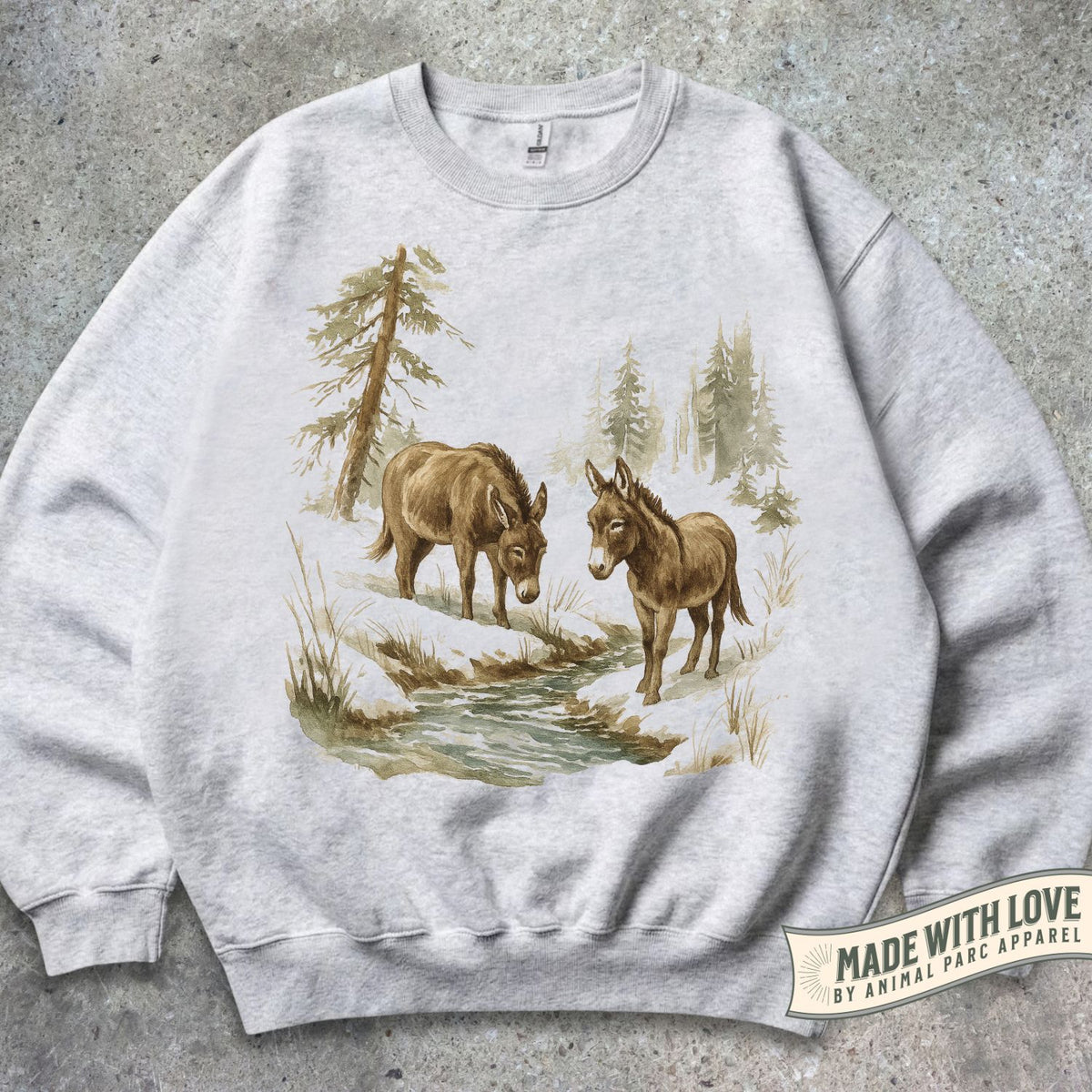 Nature Donkeys Crewneck