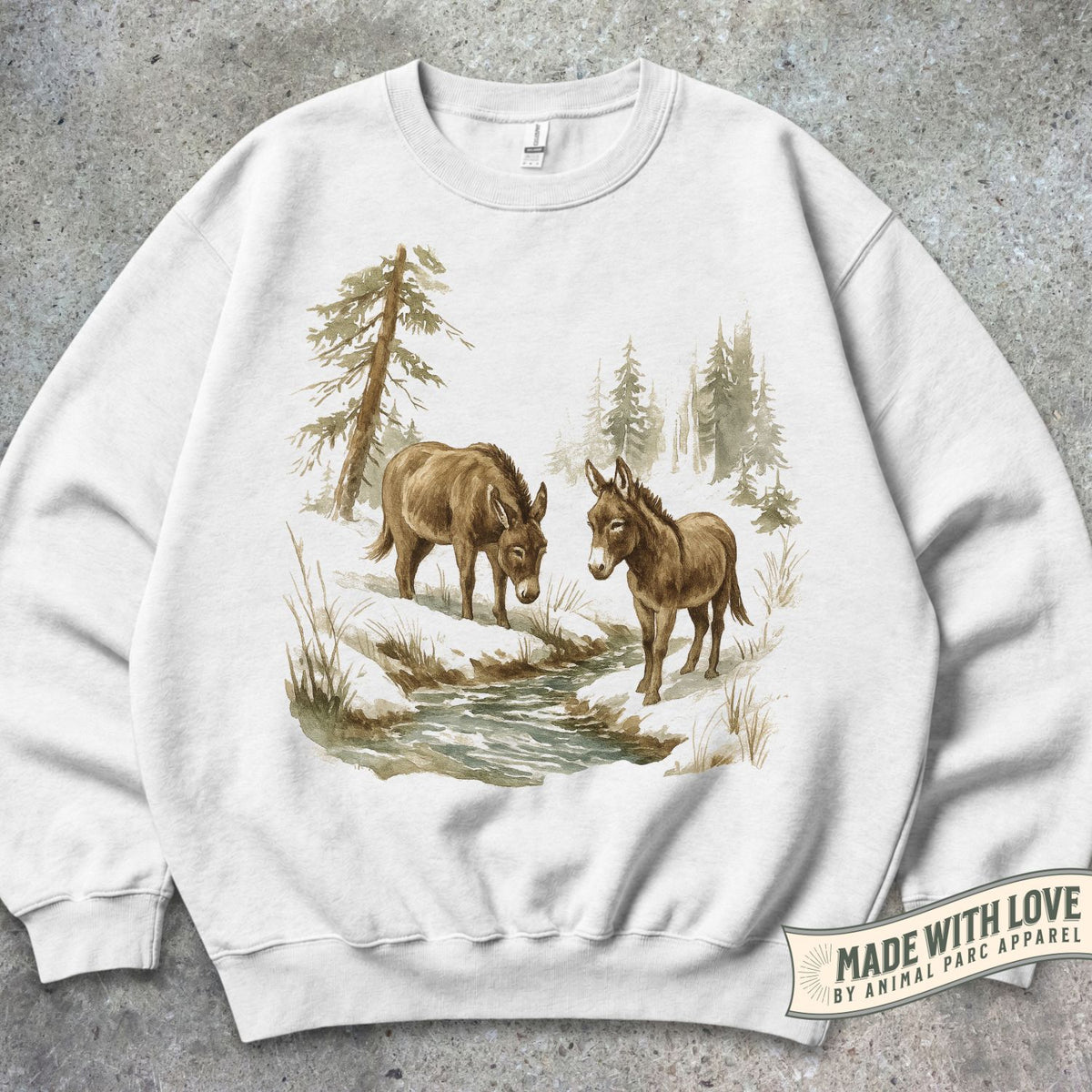Nature Donkeys Crewneck