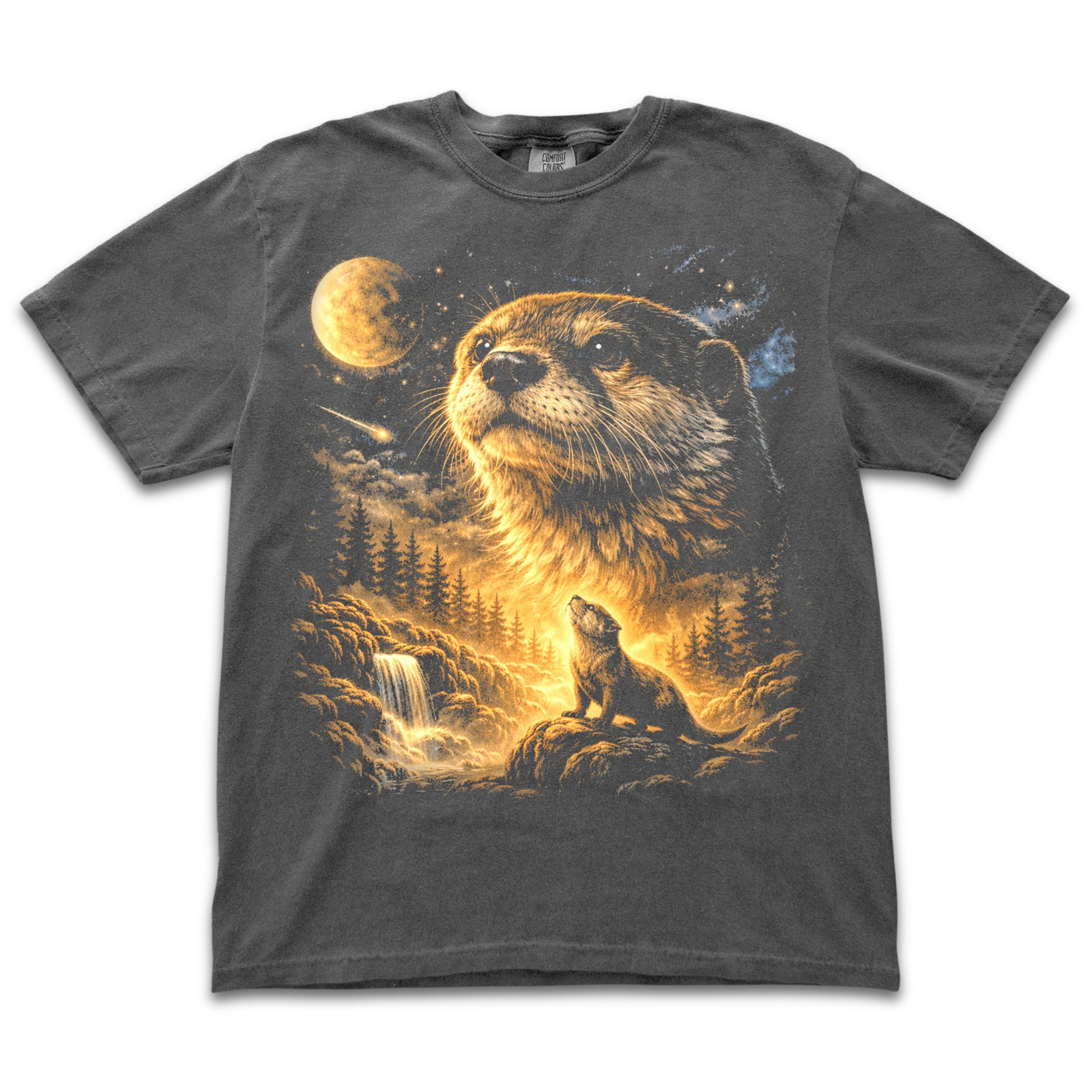 Otter Howling to the Moon