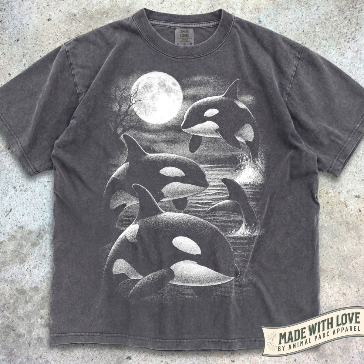 Full Moon Orcas Tee
