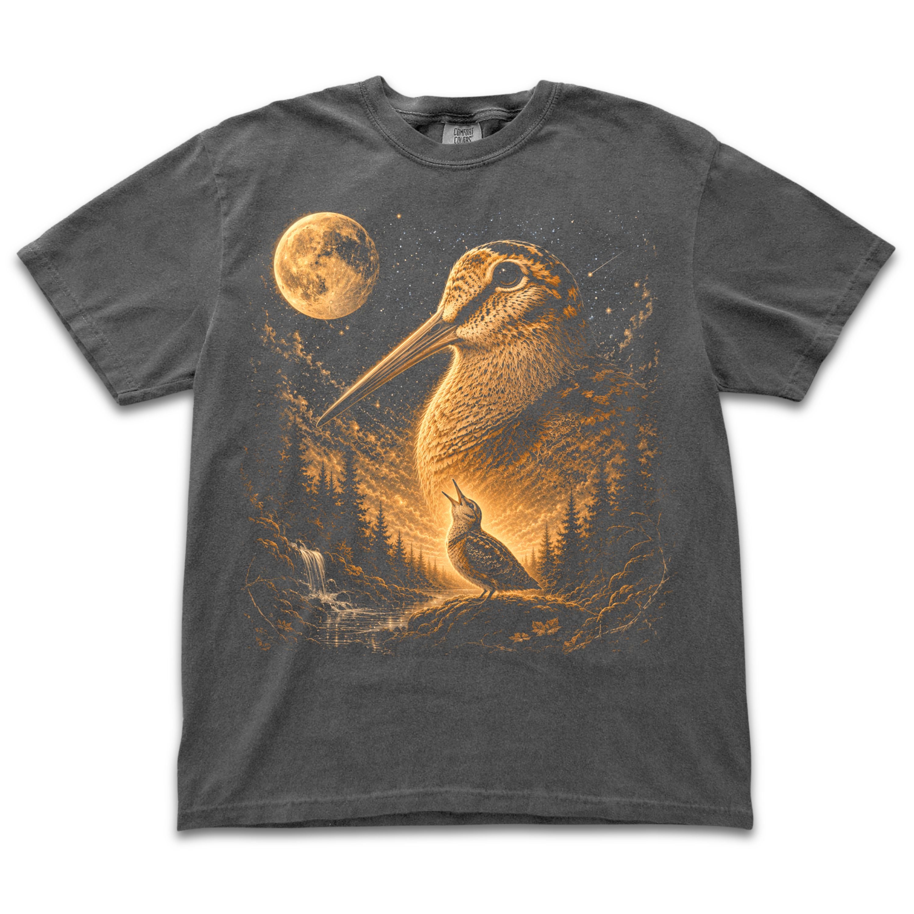 American Woodcock Howling to the Moon