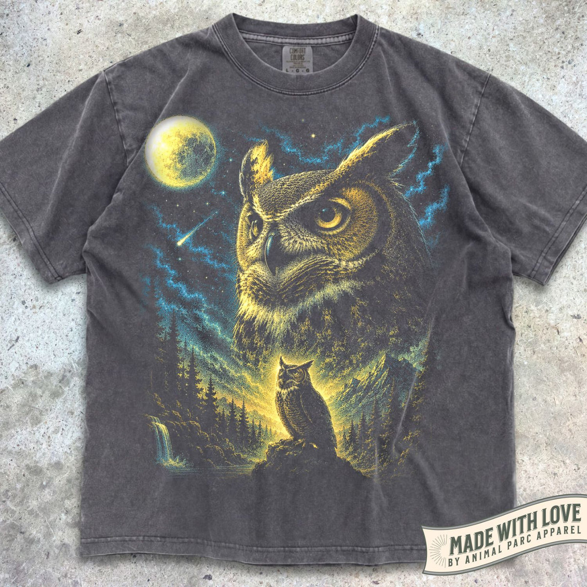 Great Horned Owl Moonlight Tee