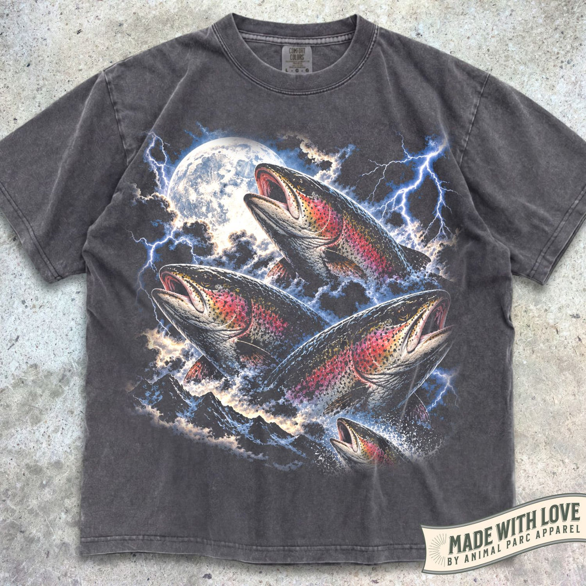 Lightning Rainbow Trouts Tee