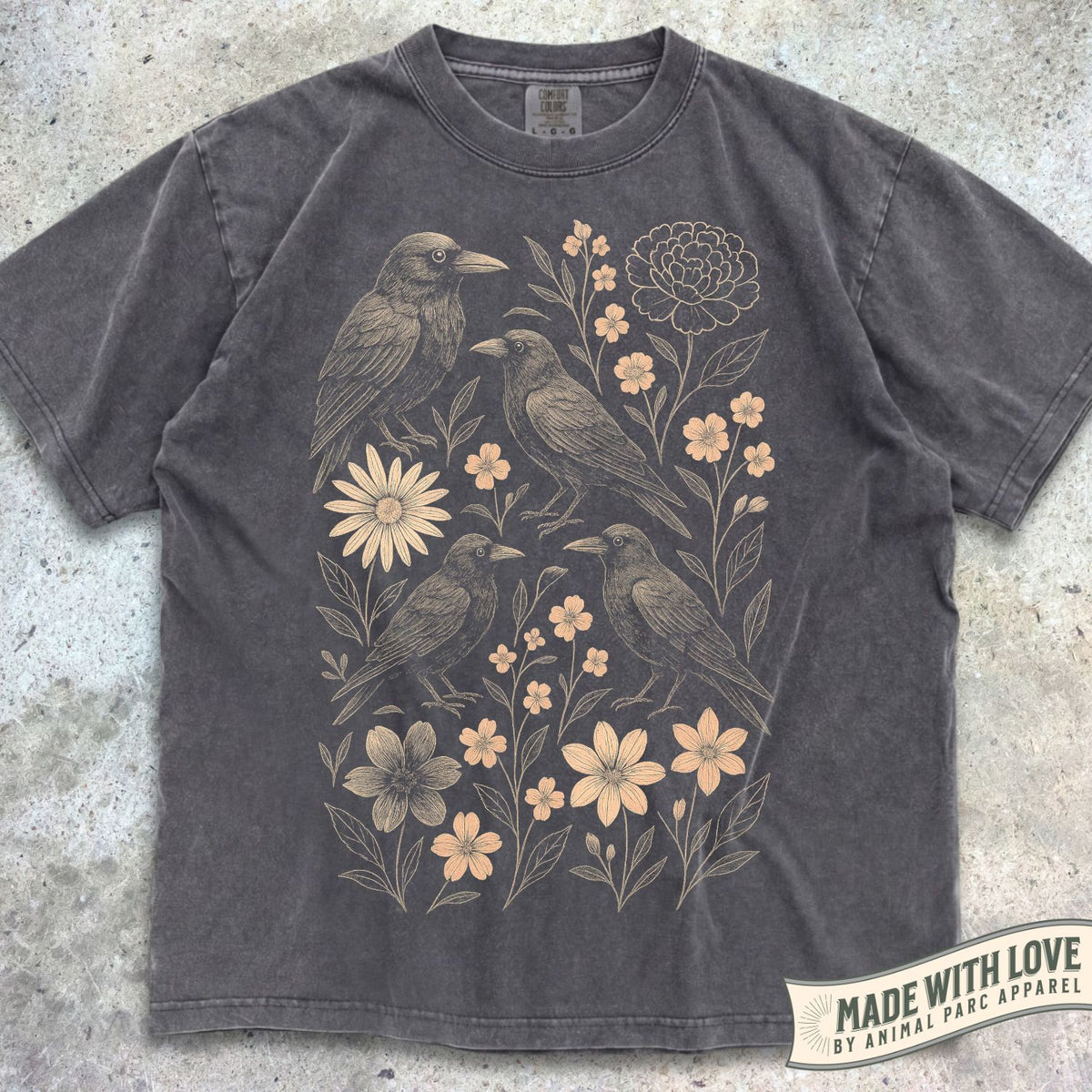 Floral Raven Tee