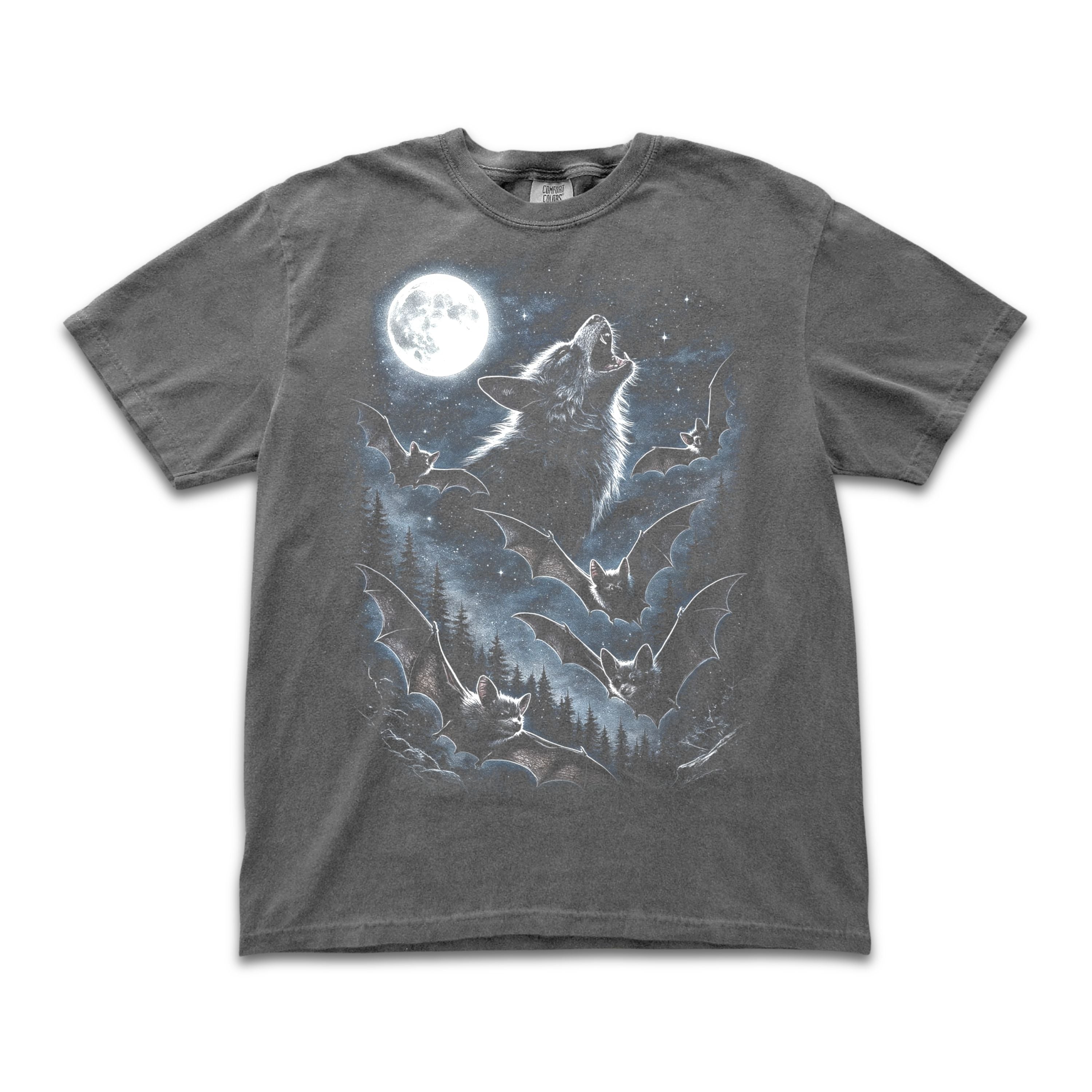 Bats Howling Moon Tee