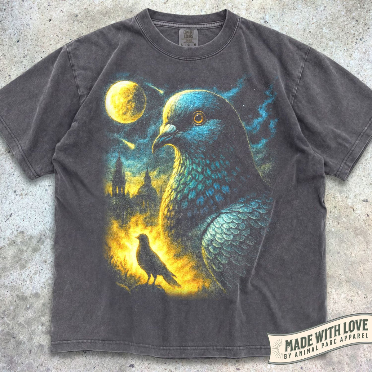 Moonlight Pigeon Tee
