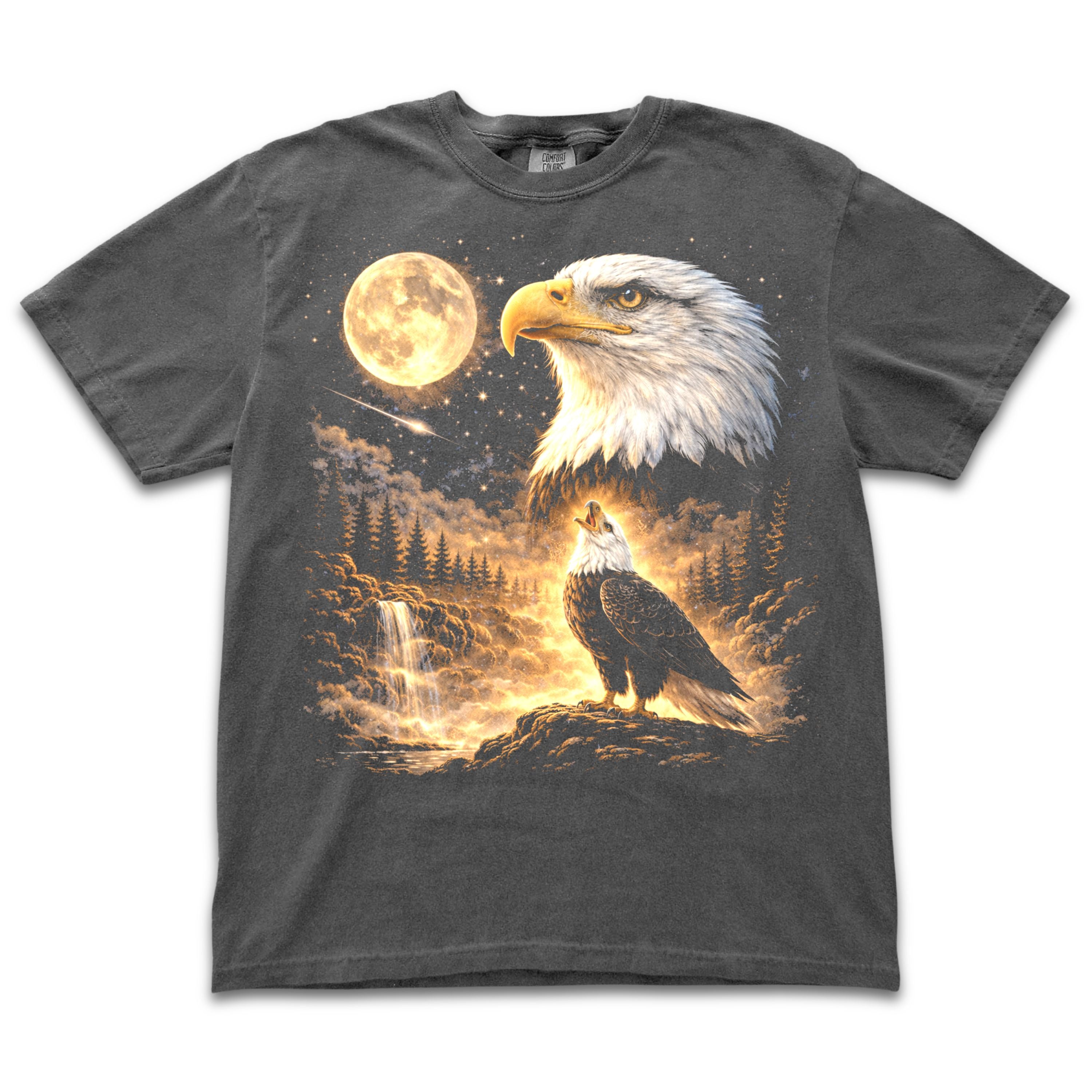Bald Eagle Howling to the Moon