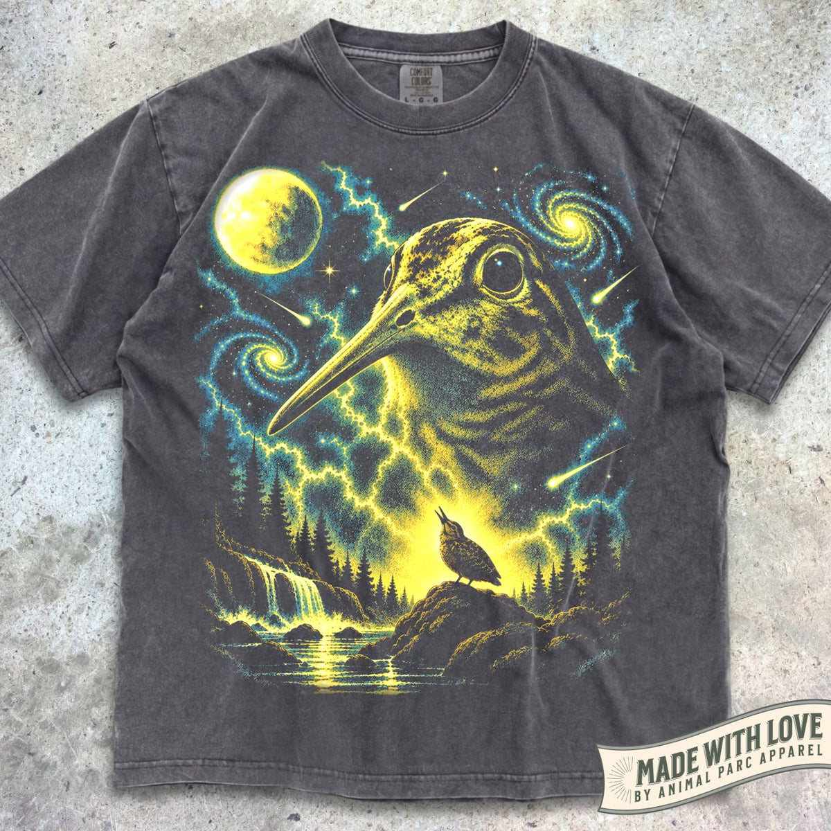 American Woodcock Howling Moon Tee