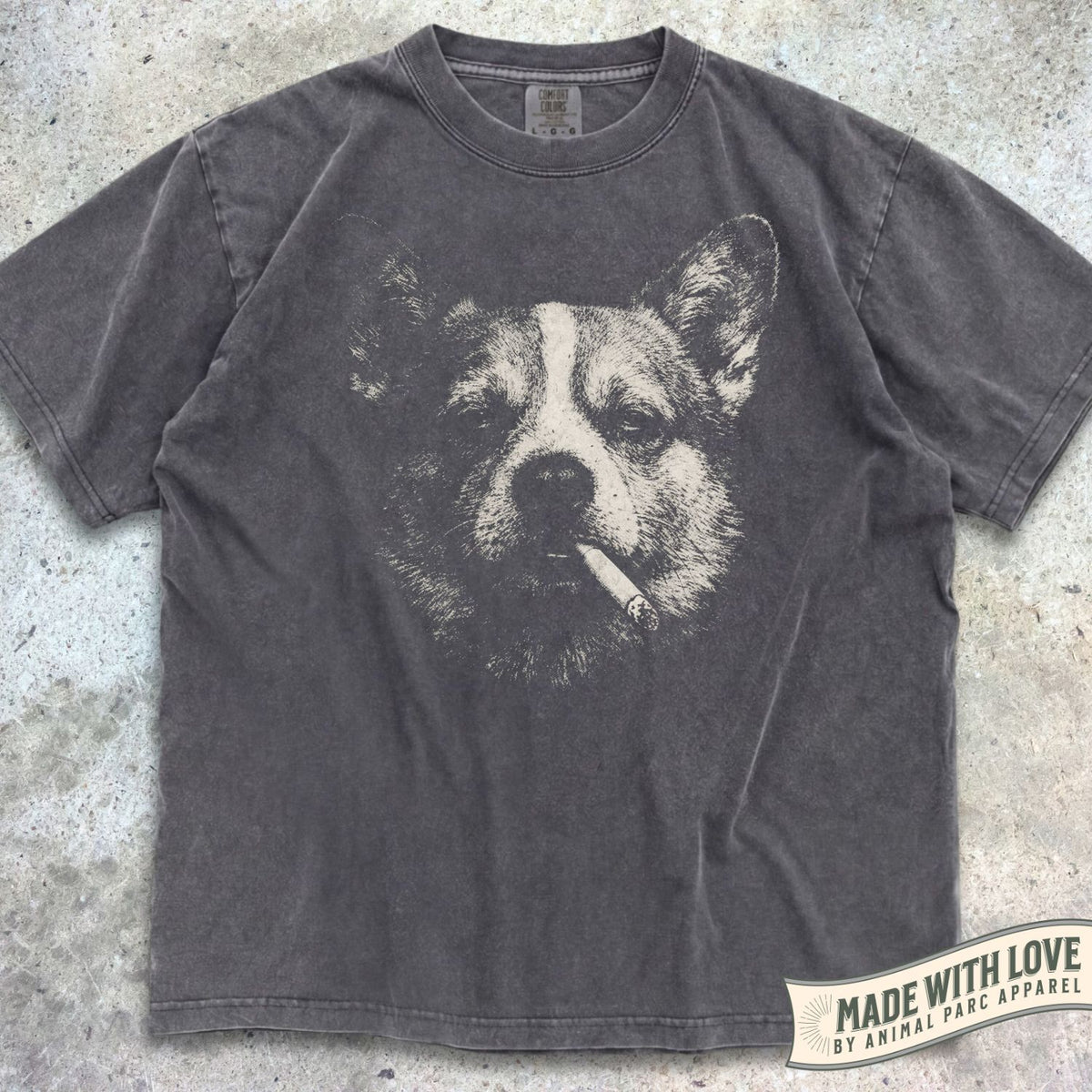 Smoking Corgi Tee
