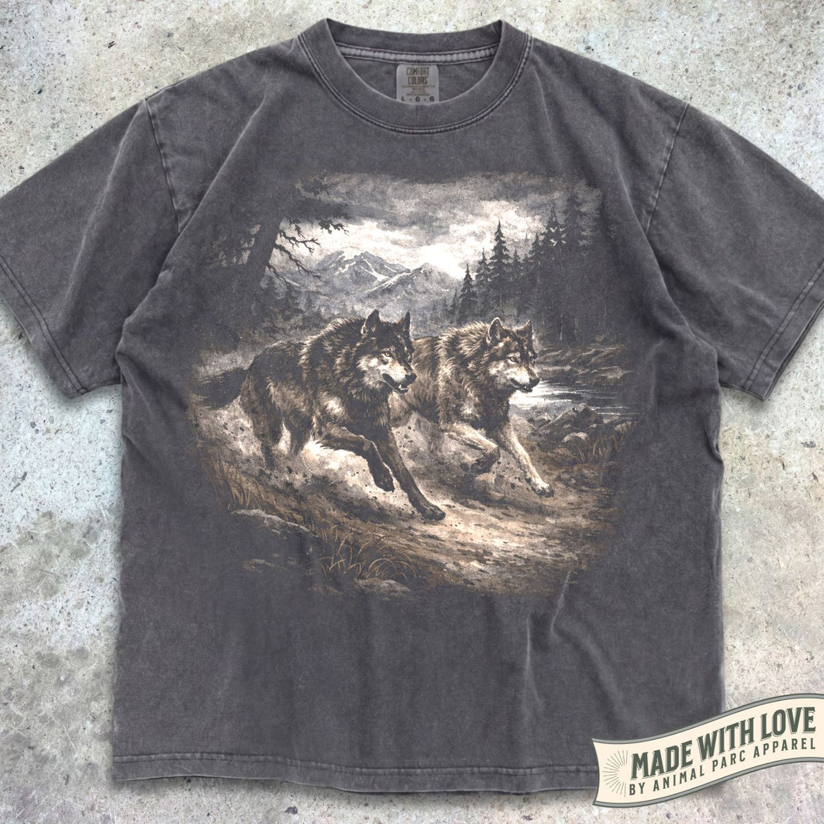 Running Wolves Tee