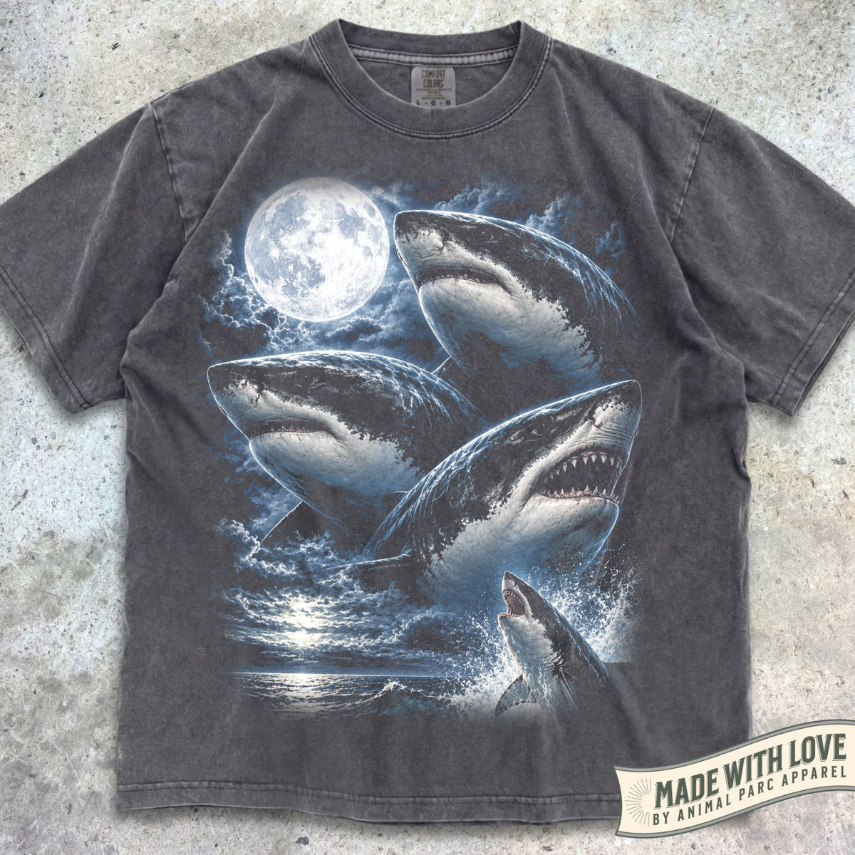 Full Moon Sharks Tee