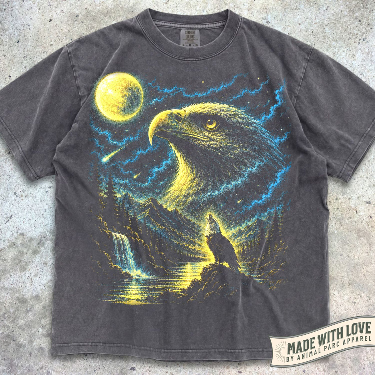 Bald Eagle Howling Moon Tee 2.0