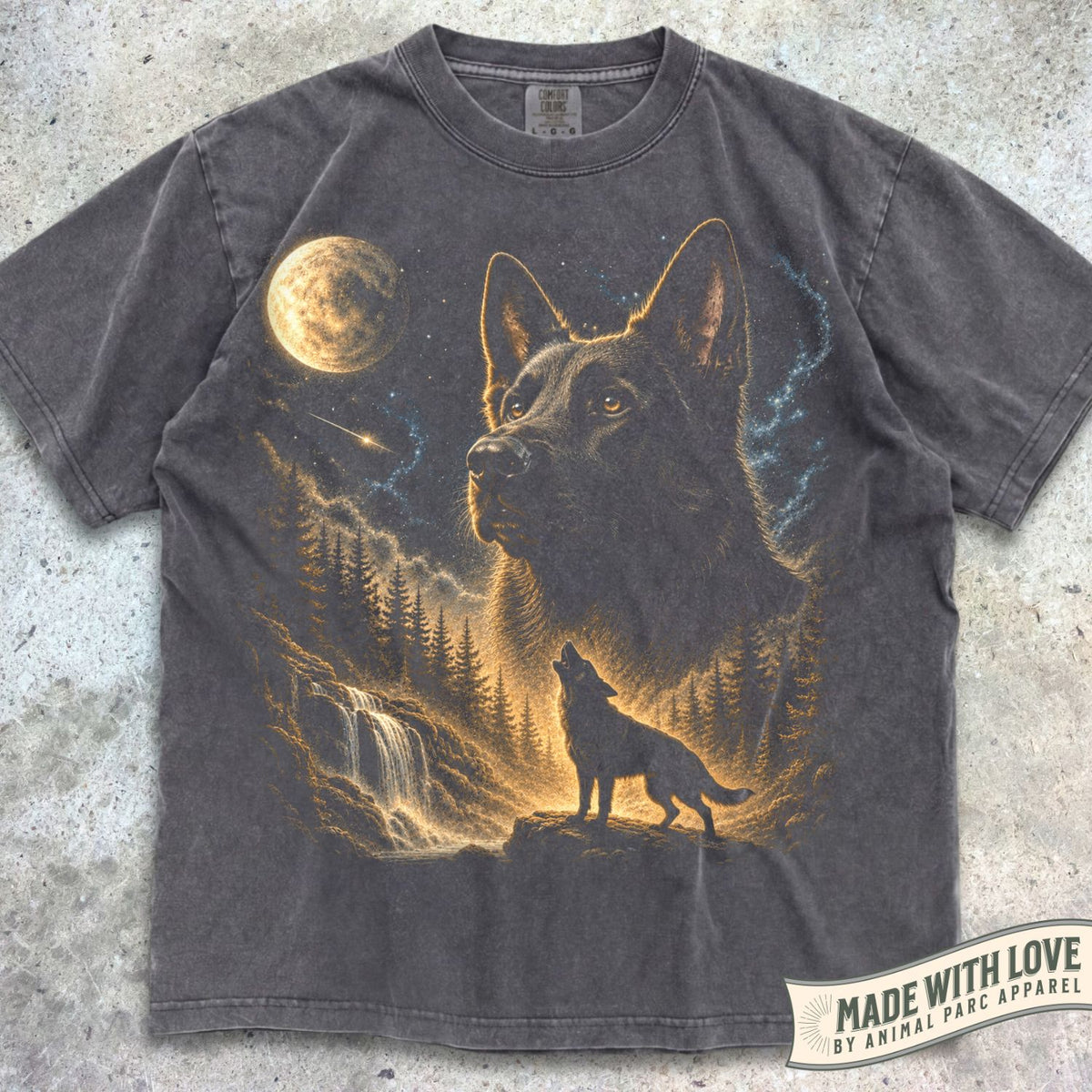 Howling German Shepherd Tee