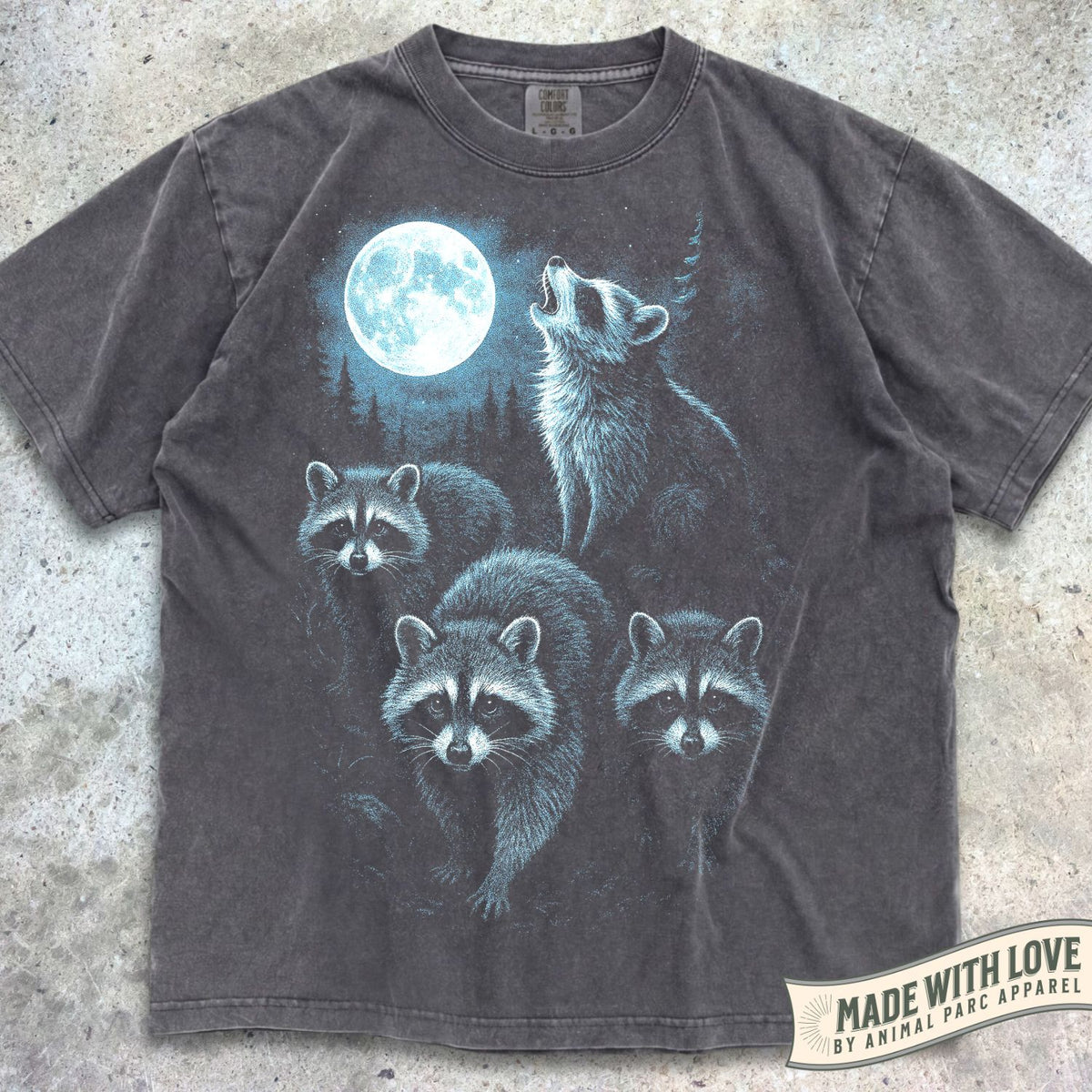 Full Moon Raccoons Tee