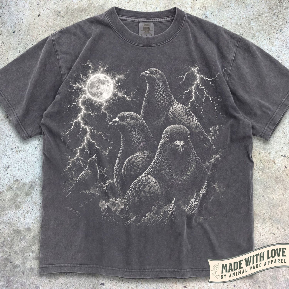 Lightning Pigeons Tee