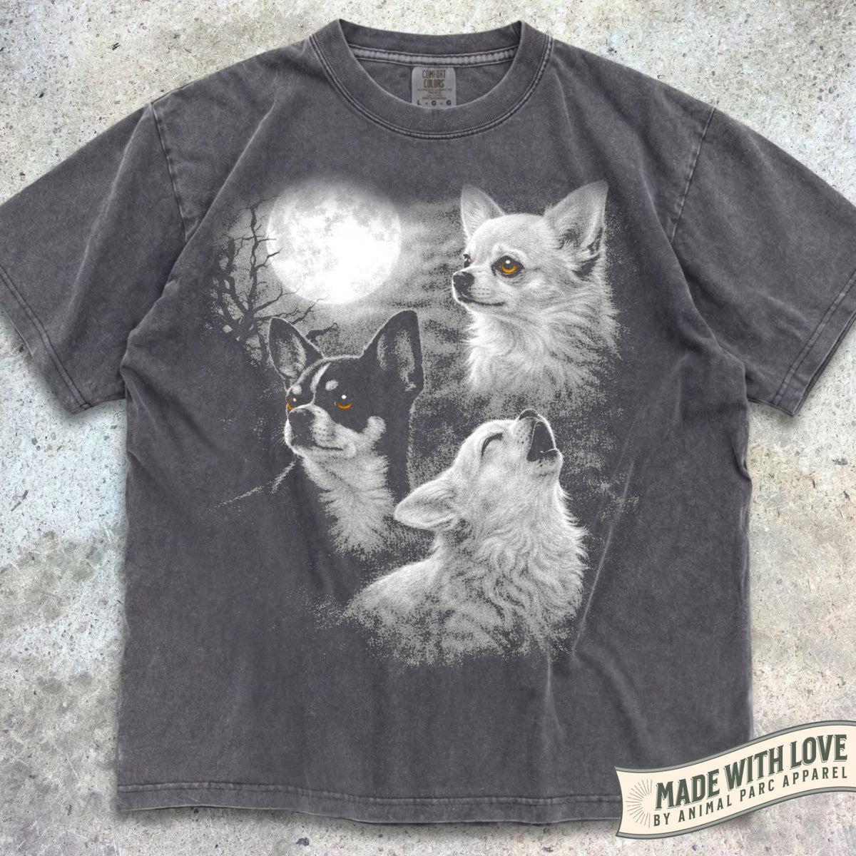 Full Moon Chihuahuas Tee