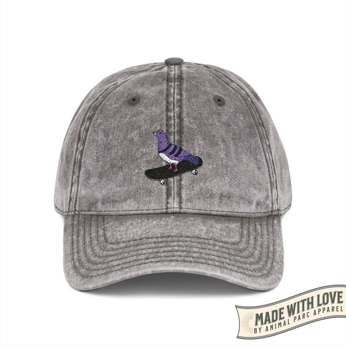 Skating Pigeon - Distressed Cap