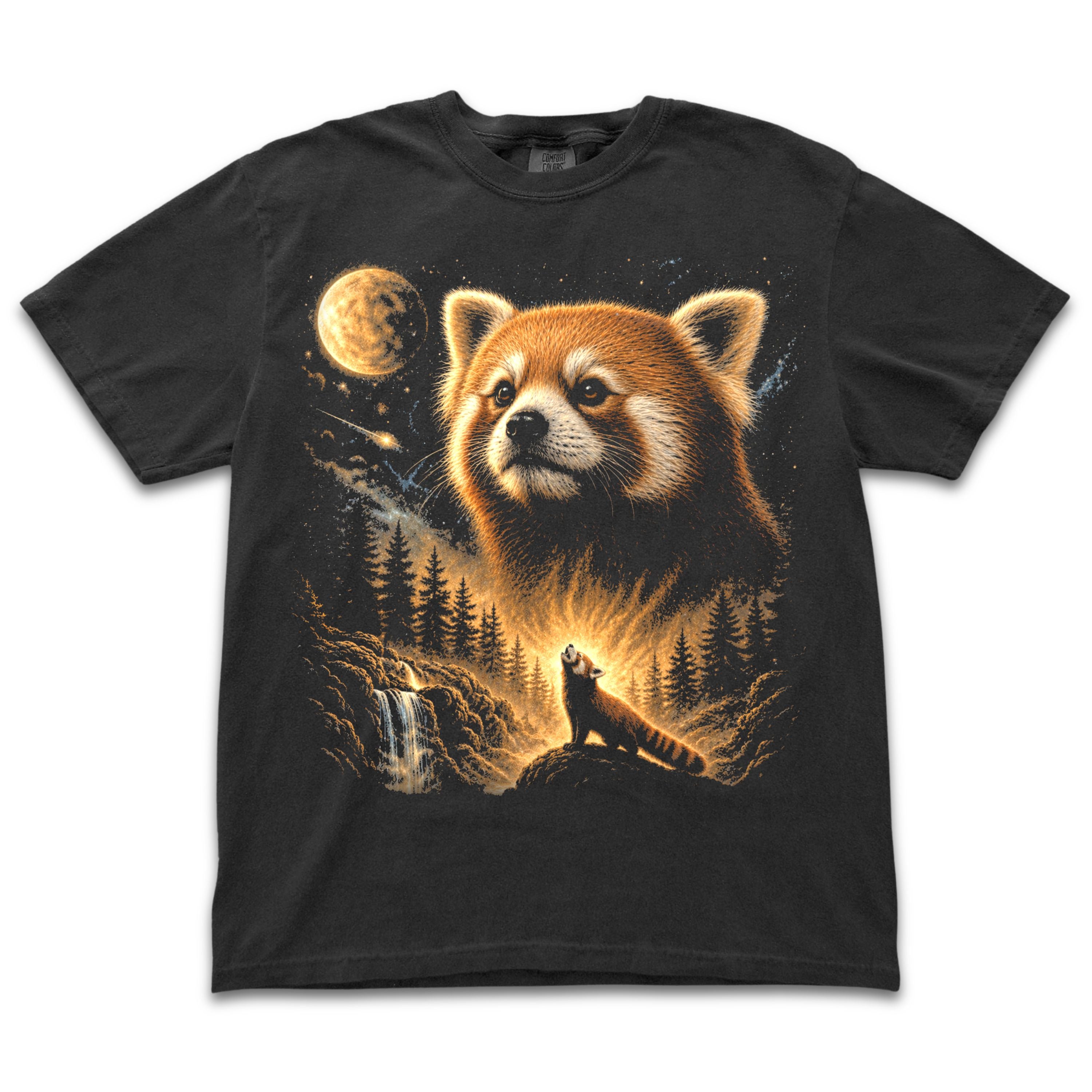 Red Panda Howling to the Moon