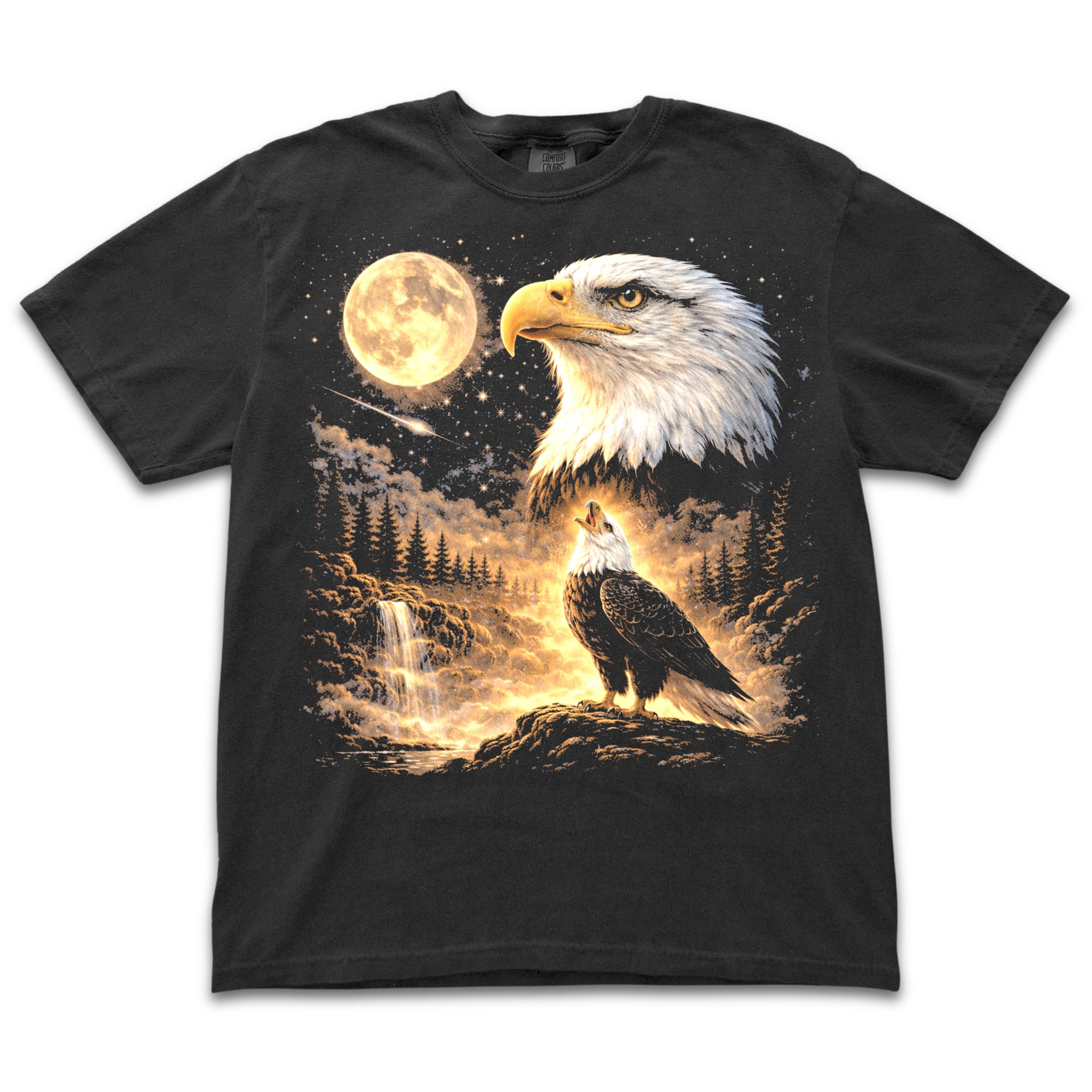 Bald Eagle Howling to the Moon