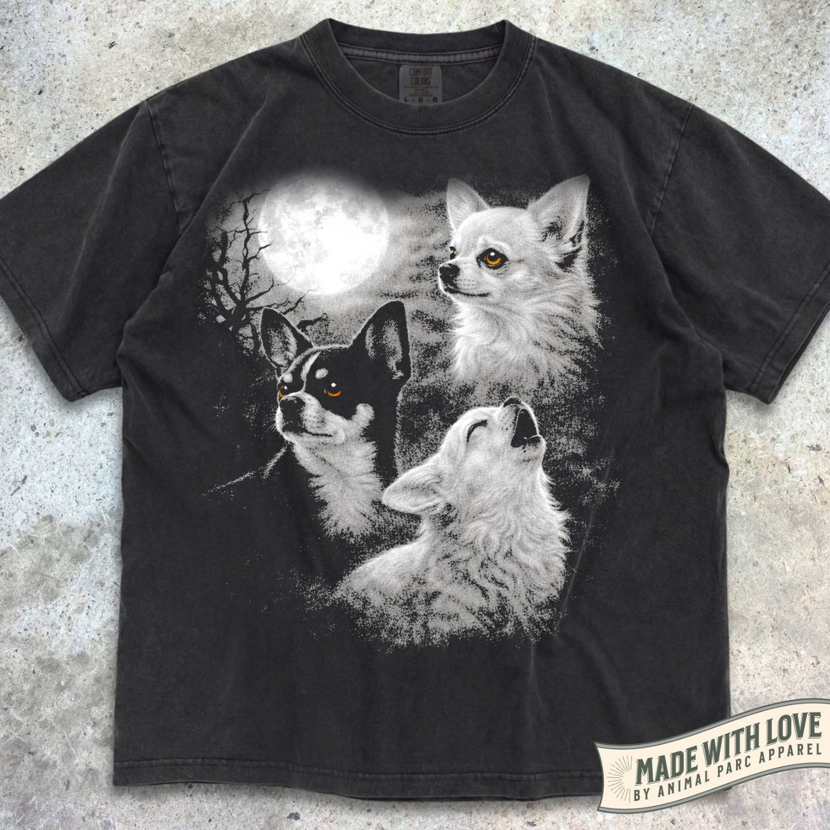 Full Moon Chihuahuas Tee