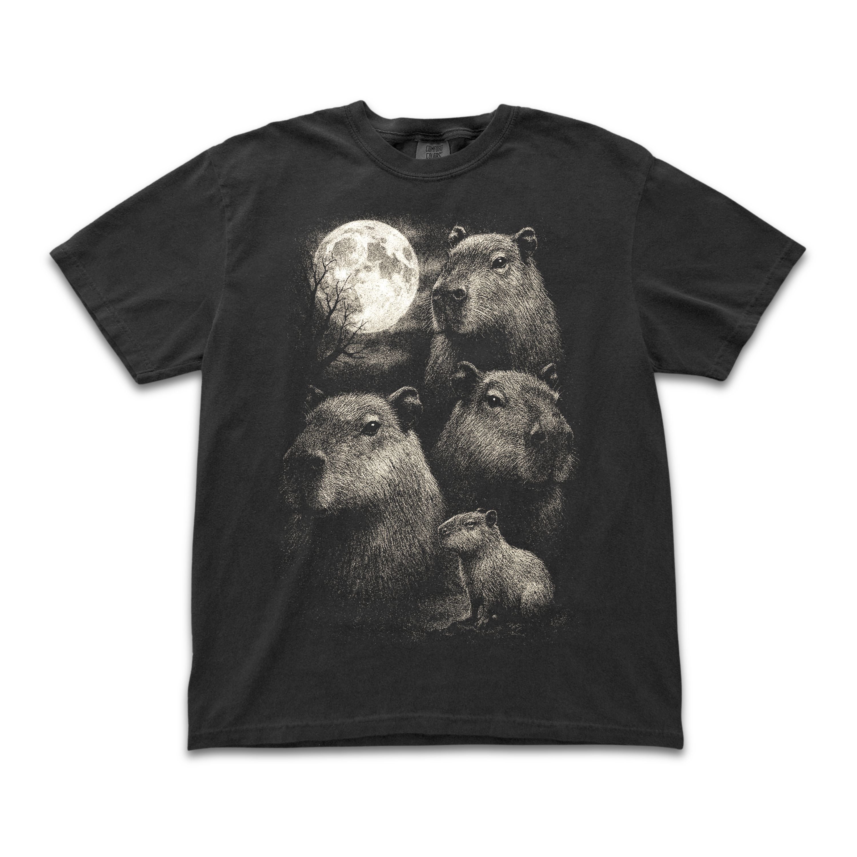 Capybaras Full Moon Tee