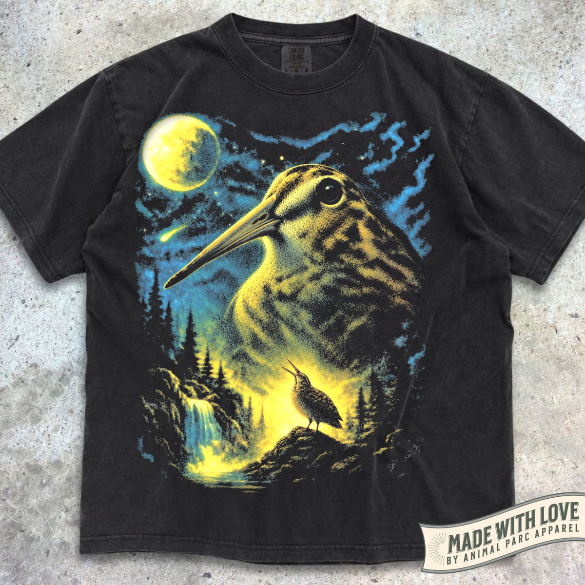 American Woodcock Howling to the Moon Tee
