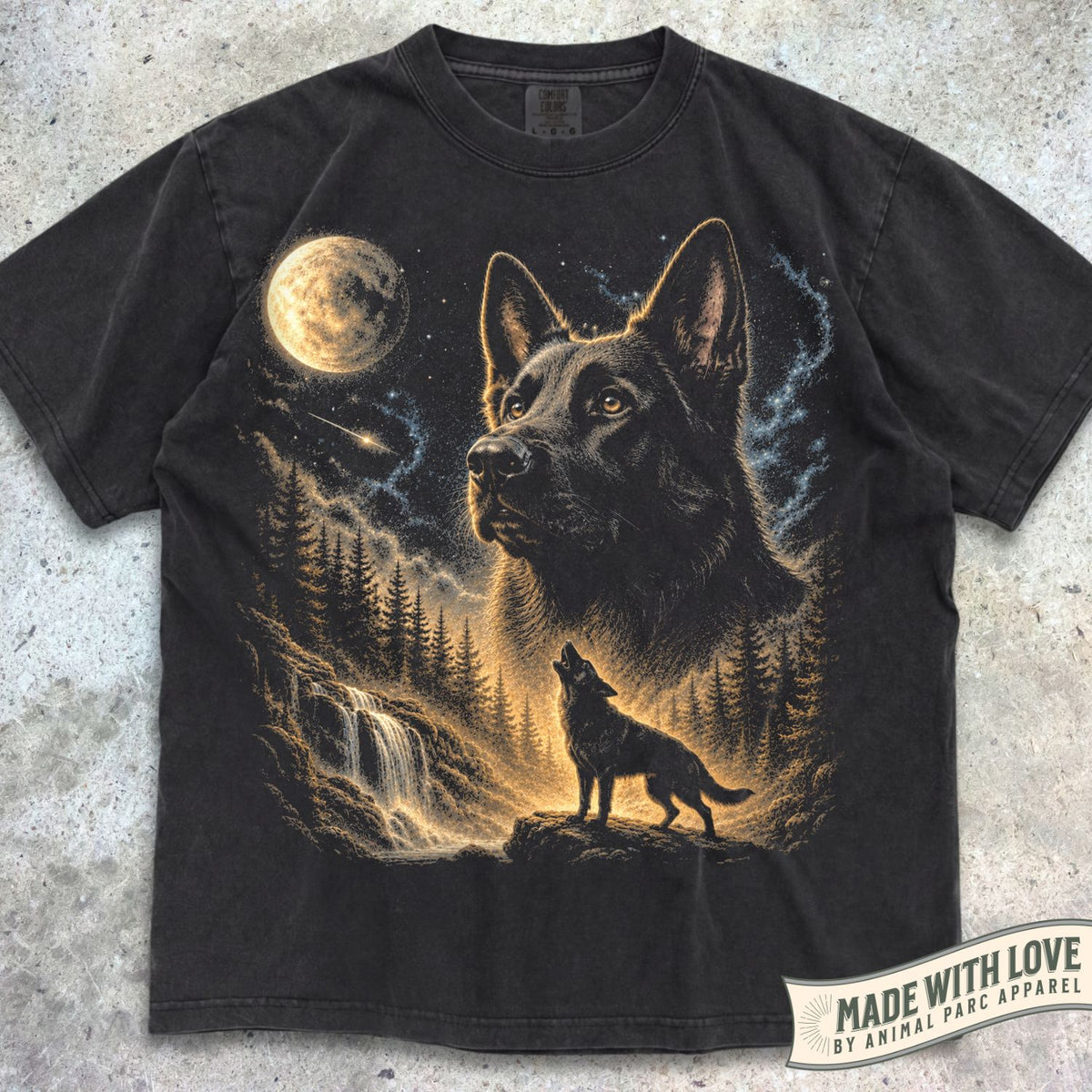 Howling German Shepherd Tee