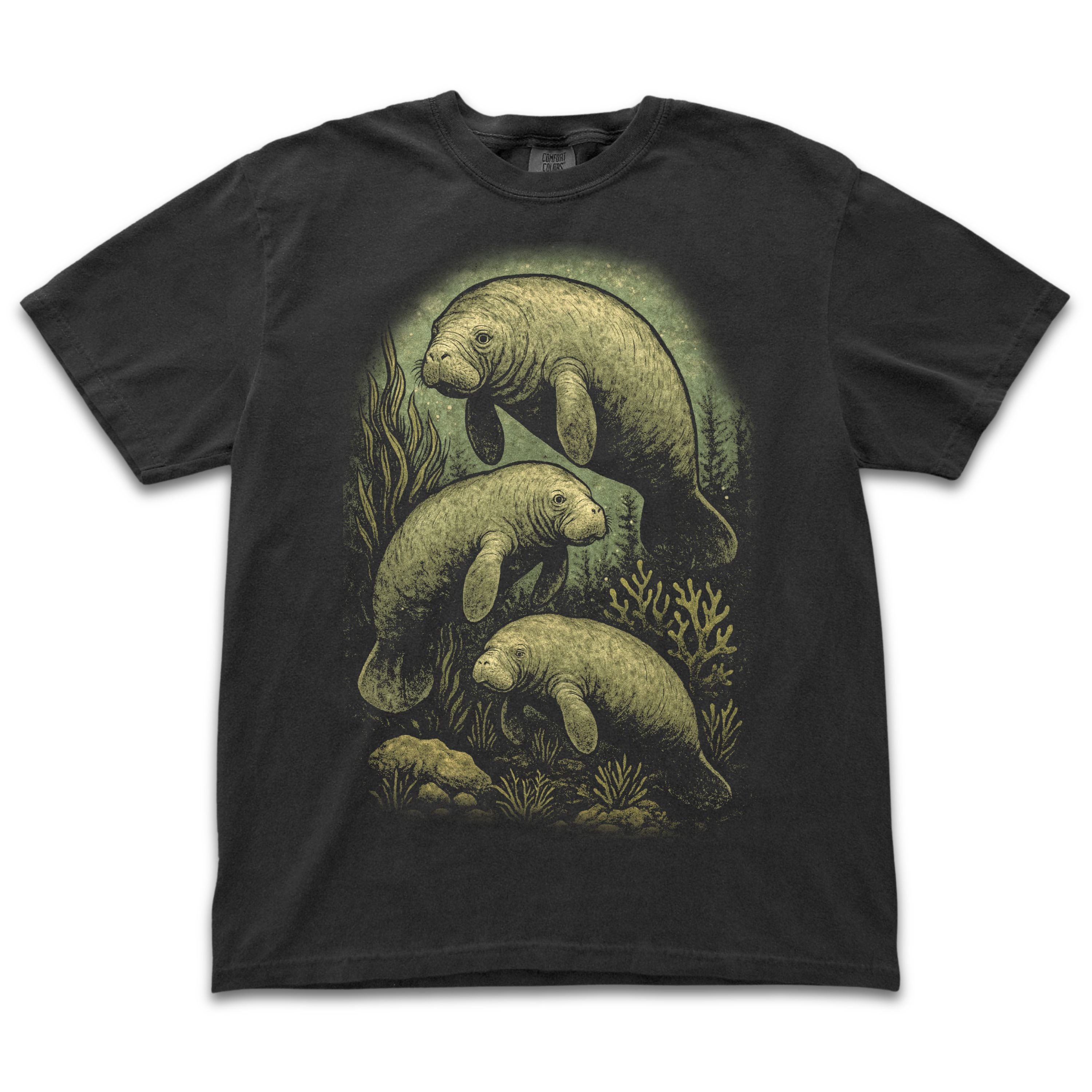 Manatees Under Water