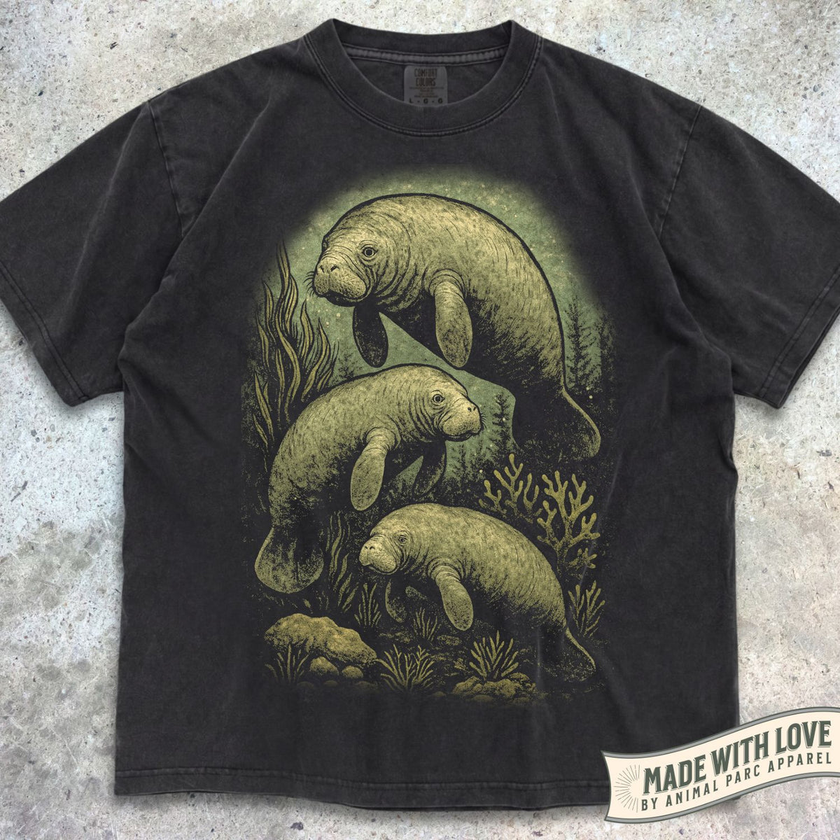 Manatees Under Water Tee