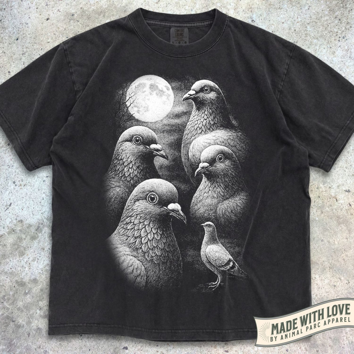 Full Moon Pigeons Tee