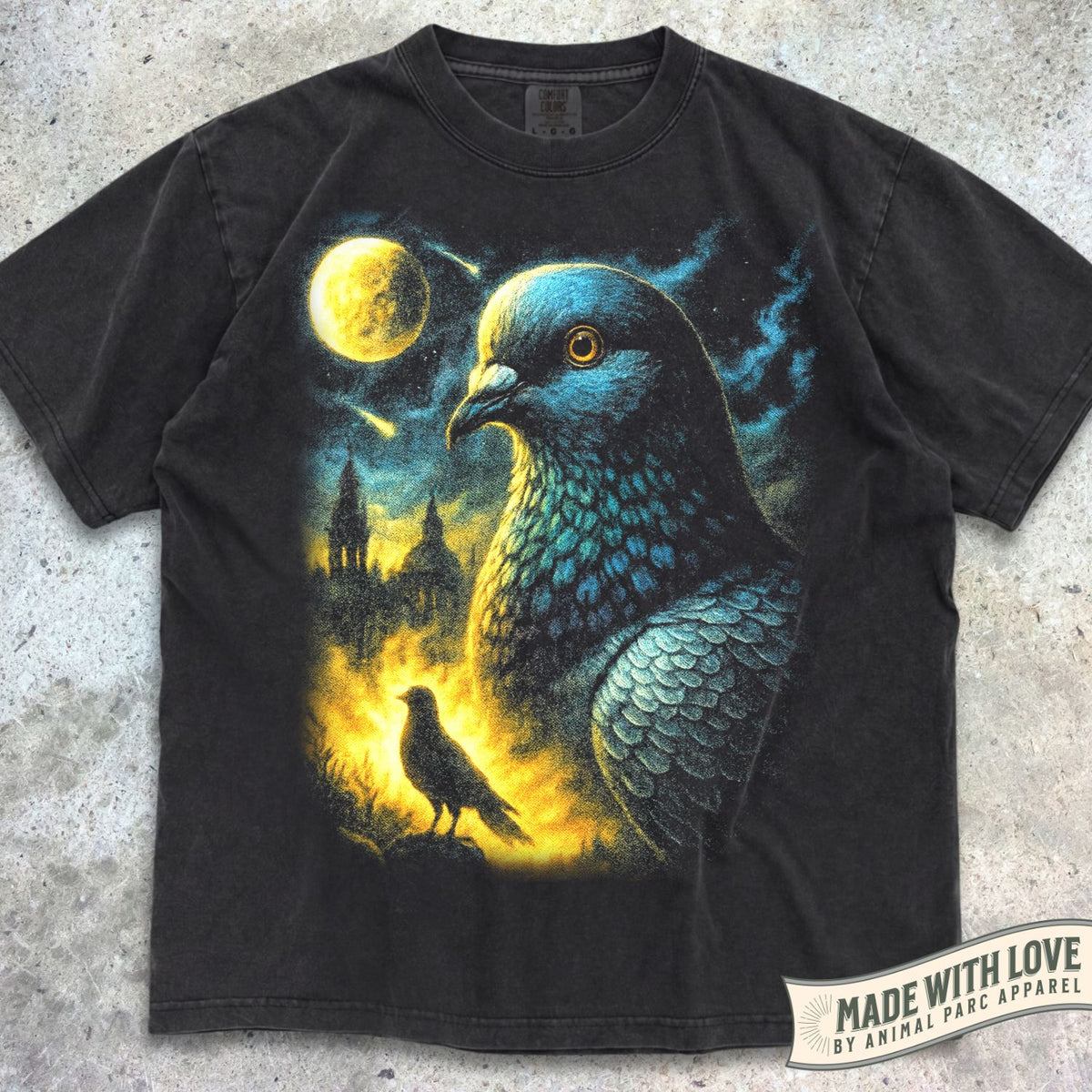 Moonlight Pigeon Tee