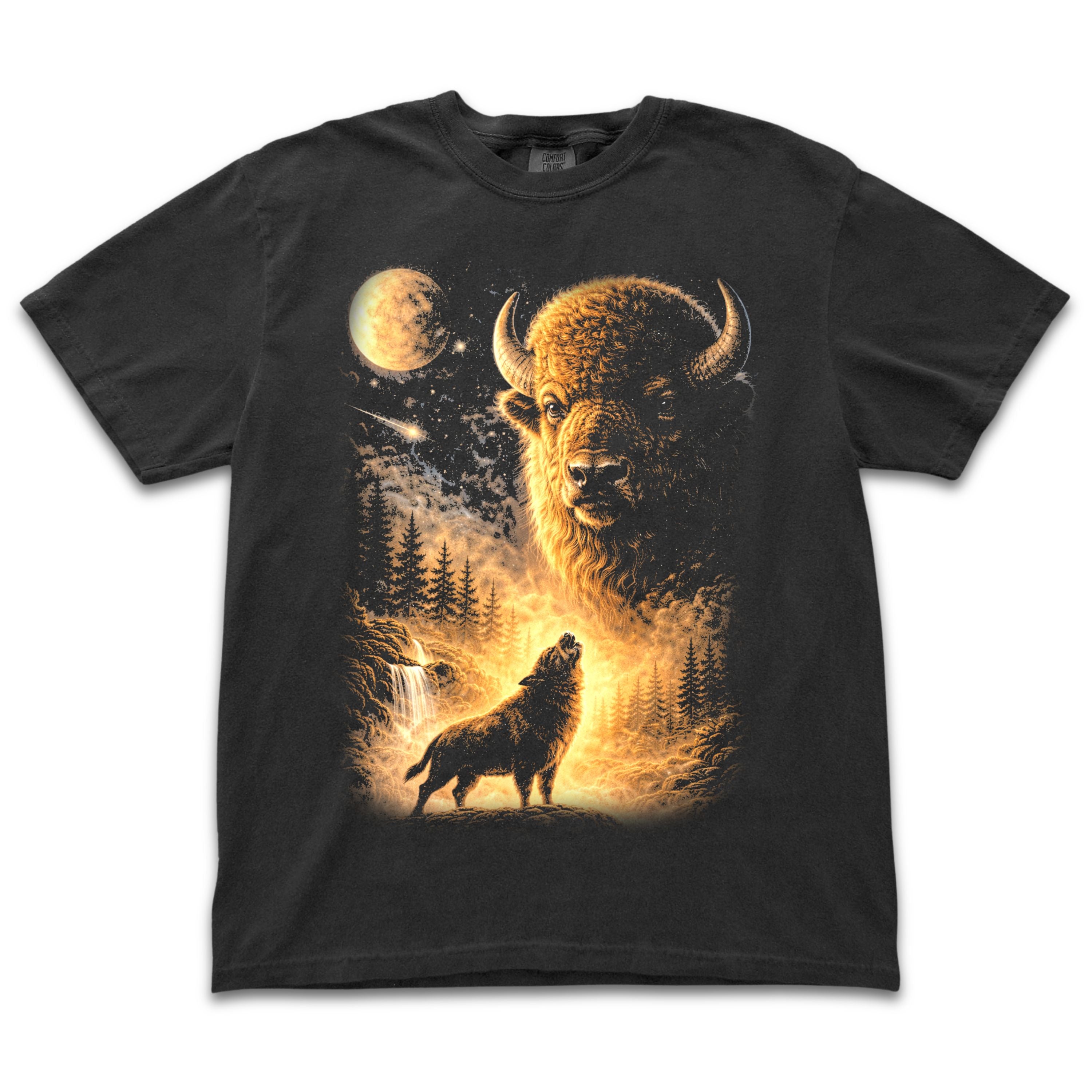 Bison Howling to the Moon