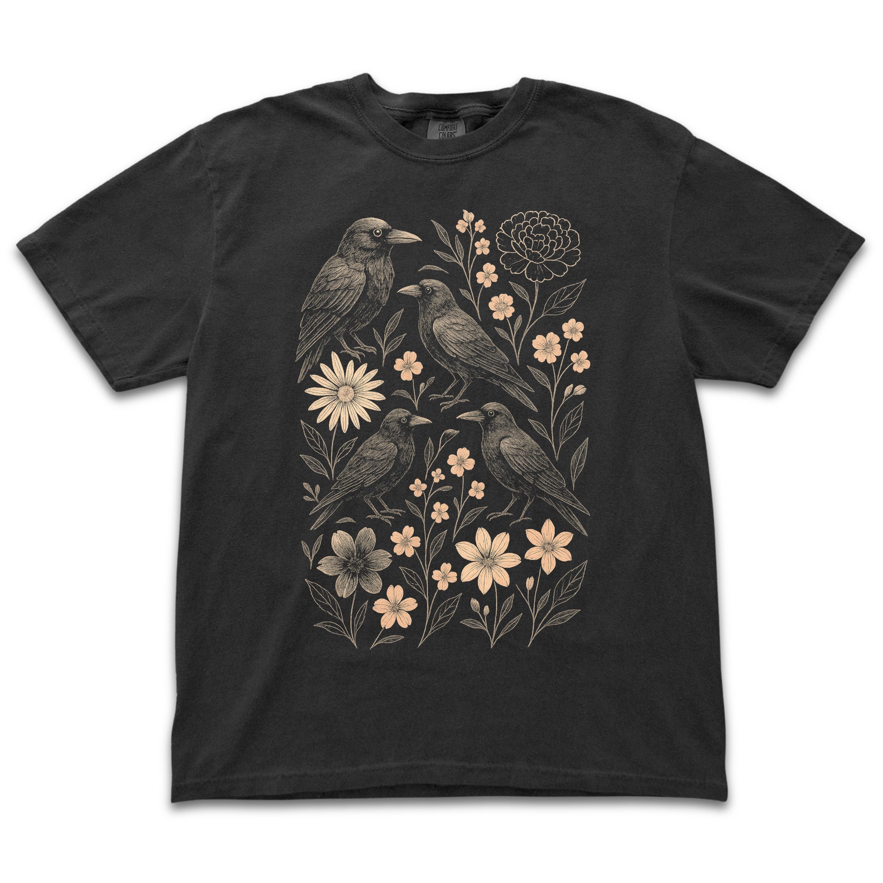 Floral Ravens