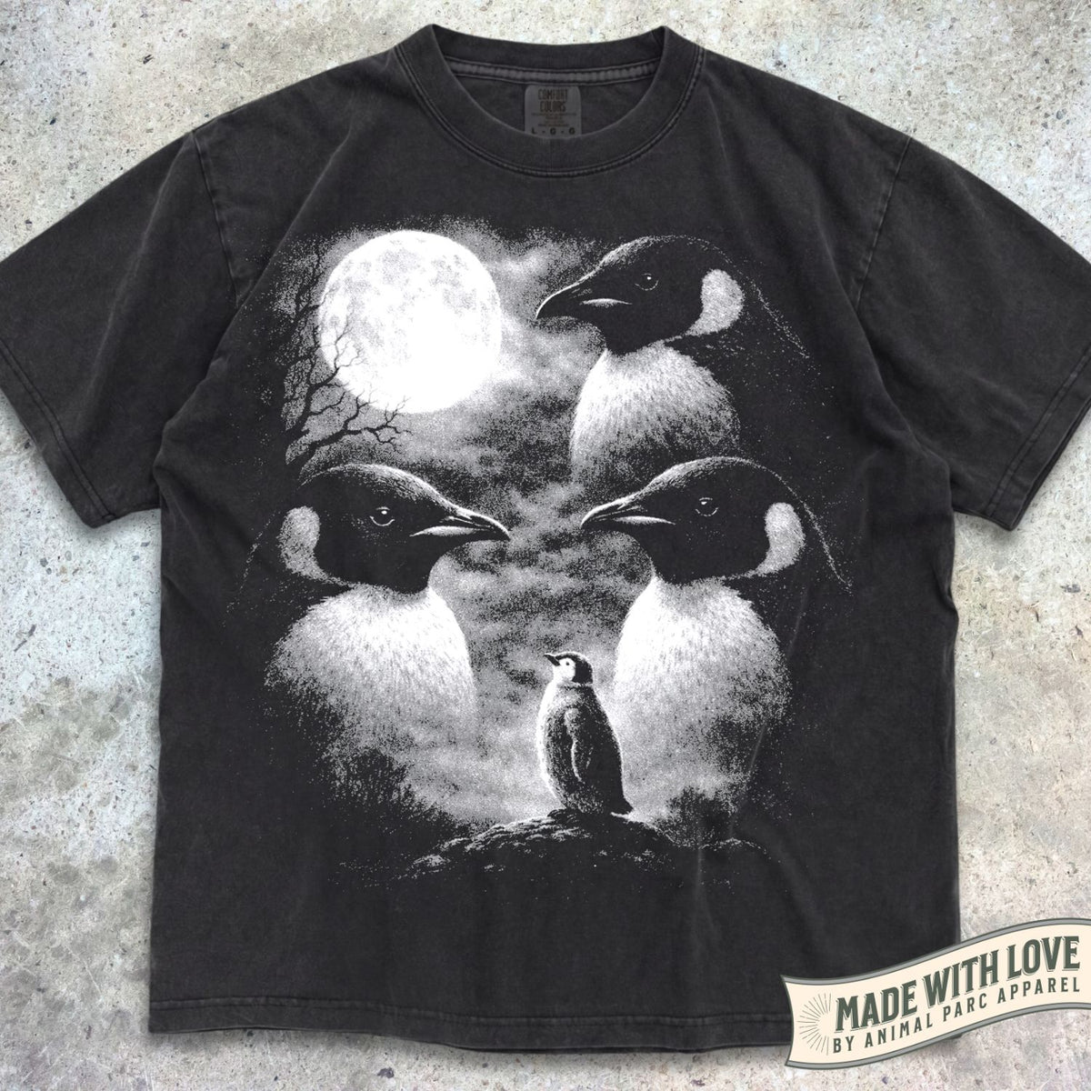 Full Moon Penguins Tee