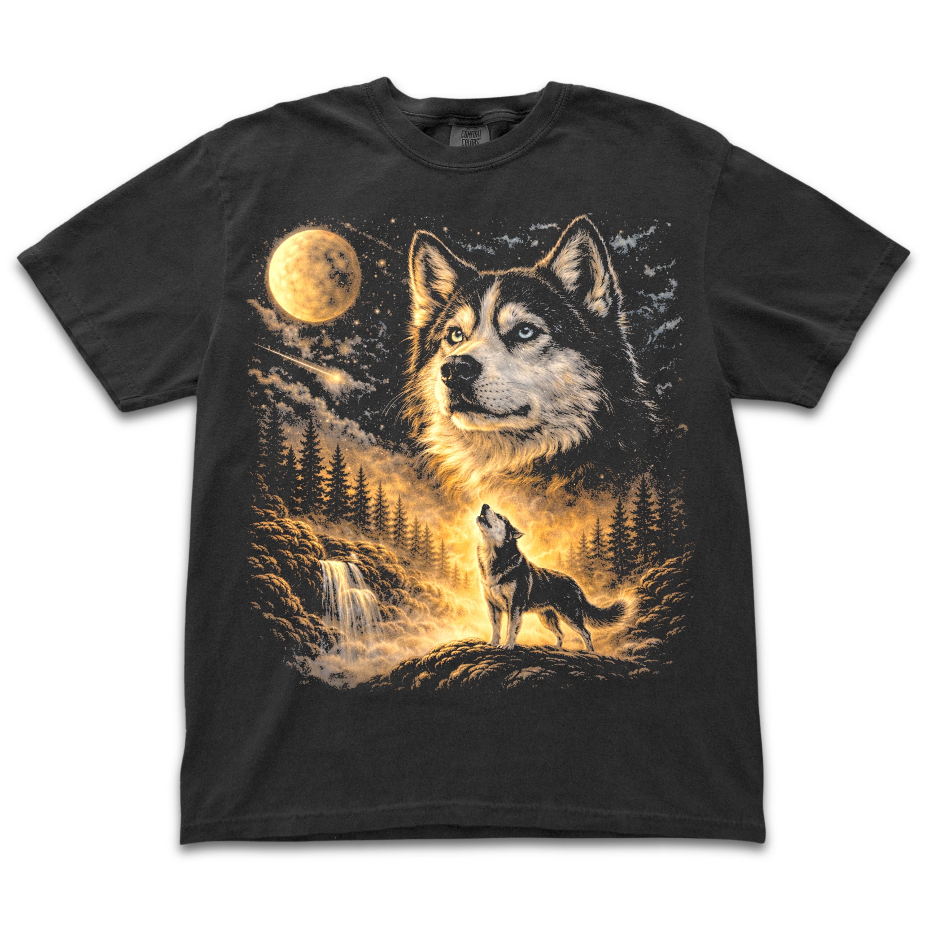 Husky Howling To The Moon