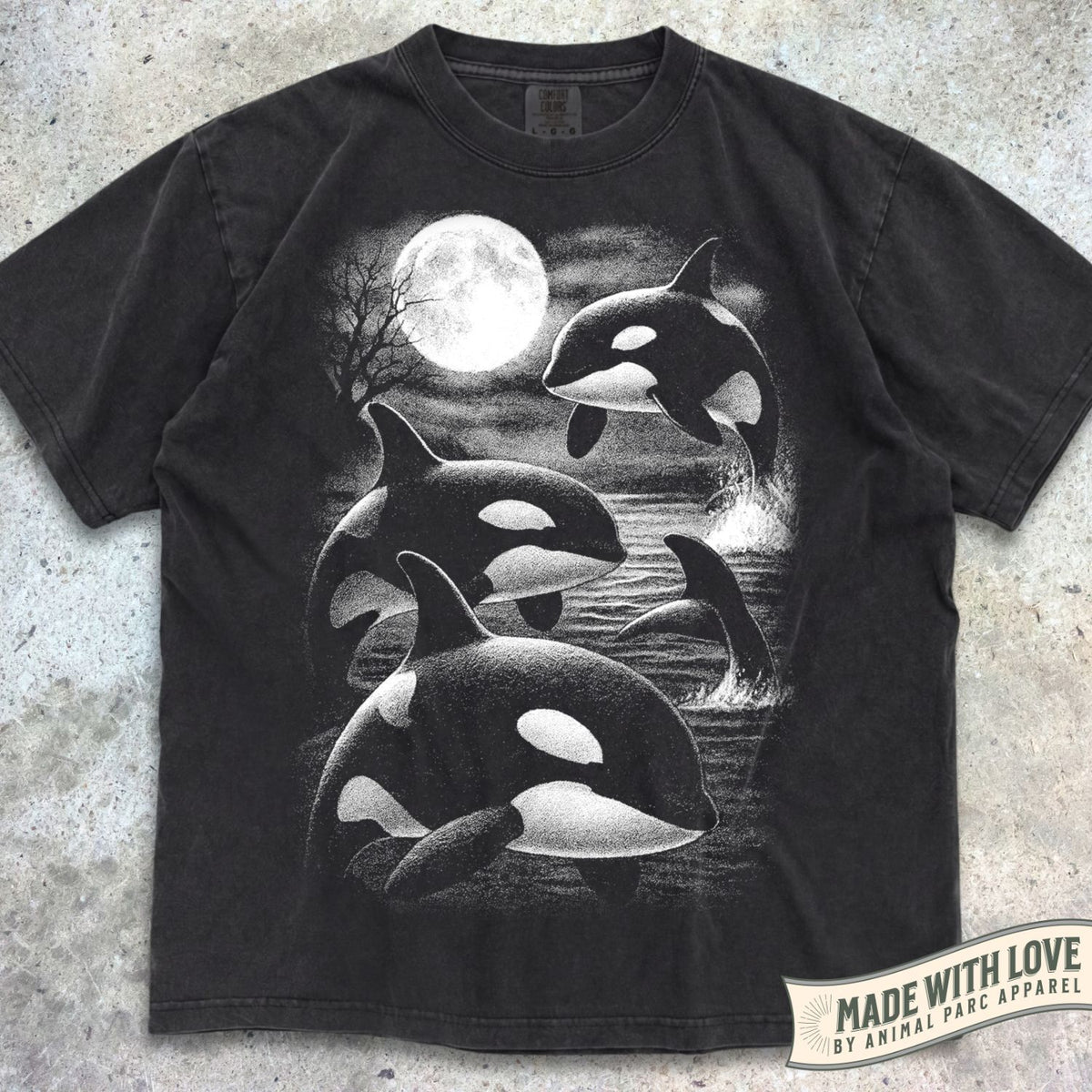 Full Moon Orcas Tee