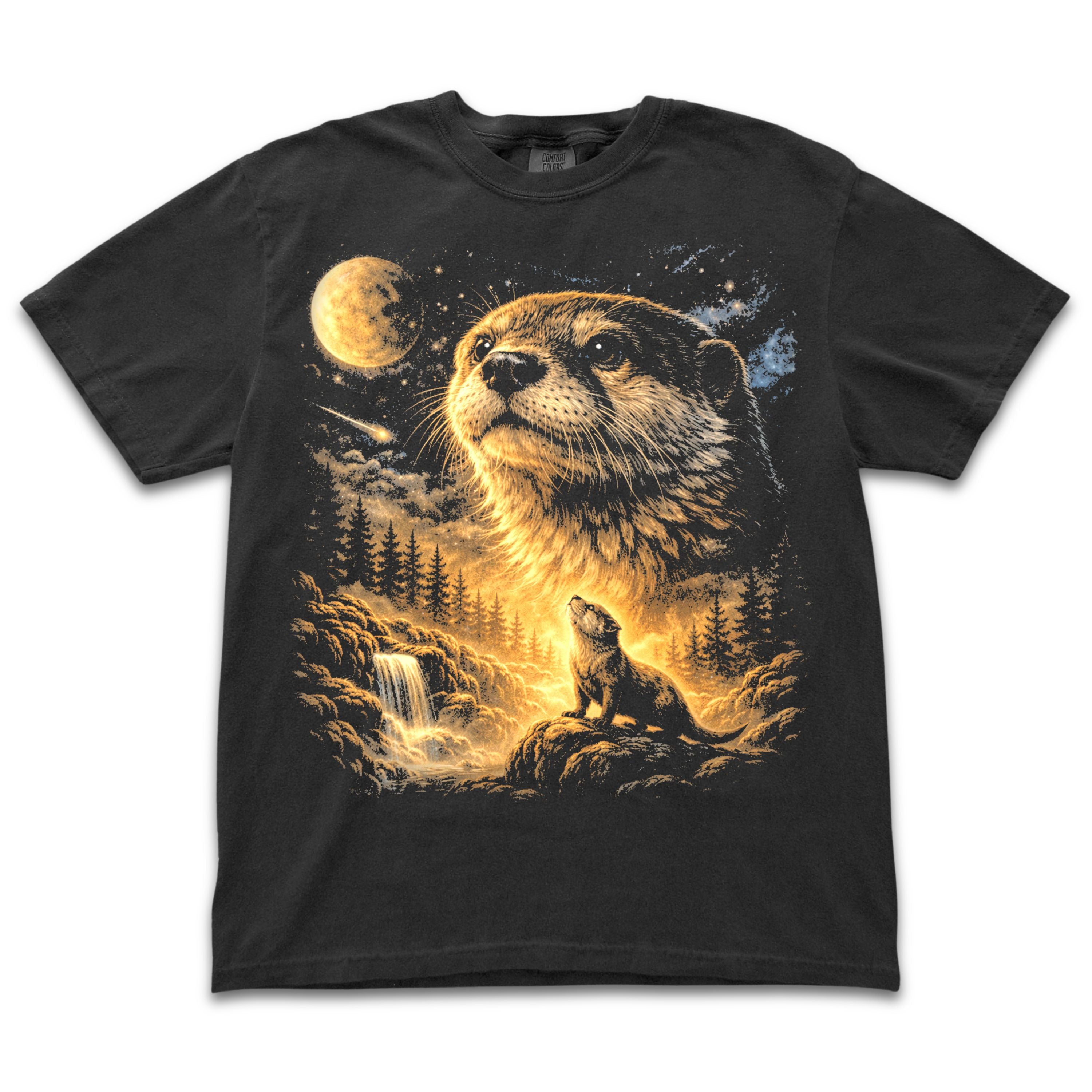 Otter Howling to the Moon
