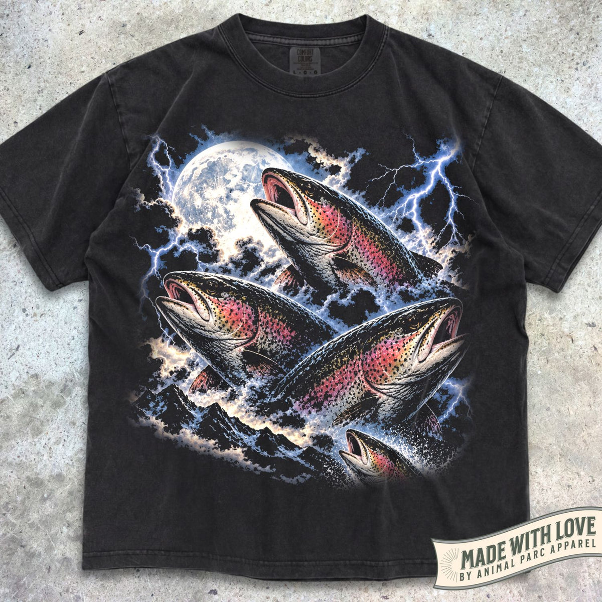 Lightning Rainbow Trouts Tee