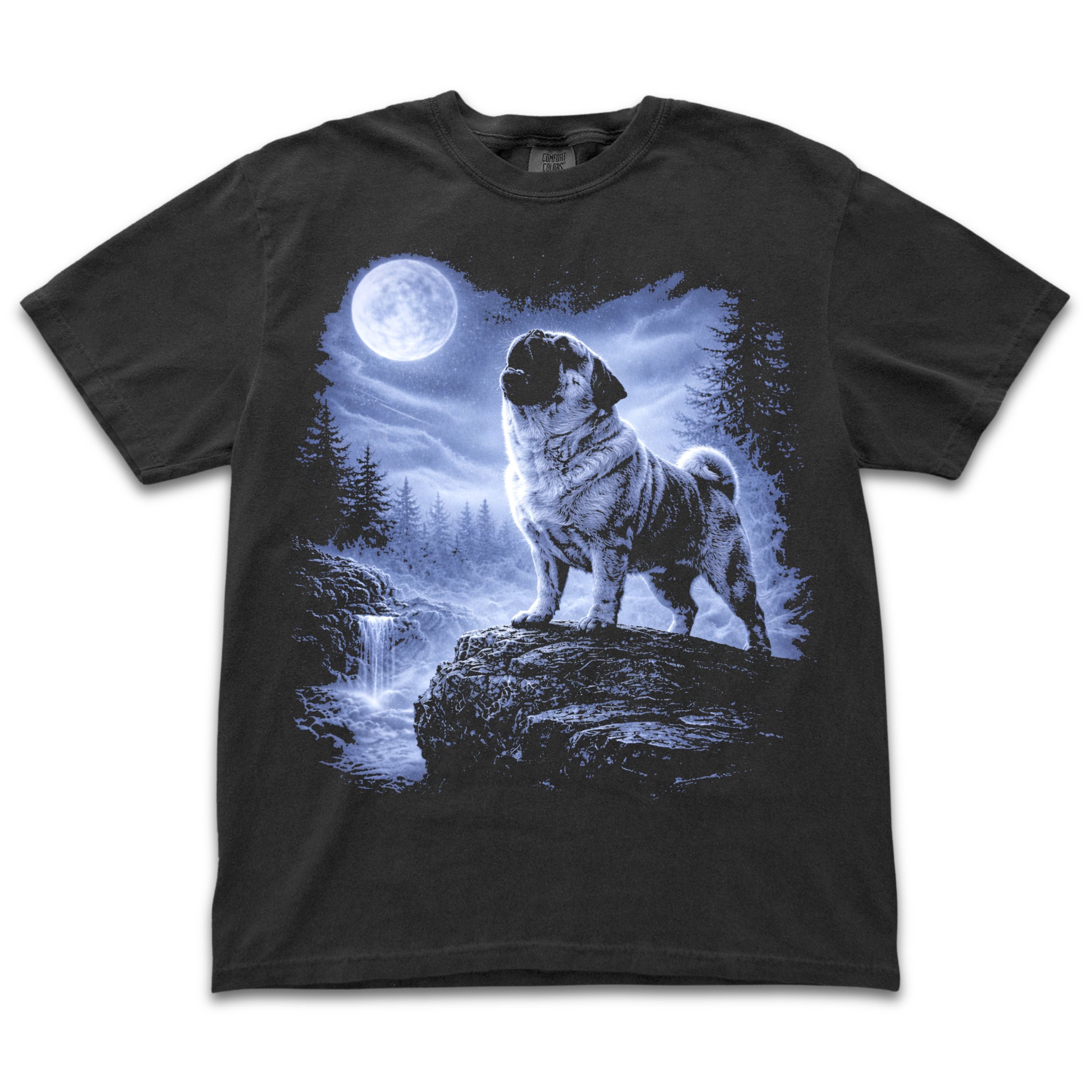Pug Howling to the Moon 2.0