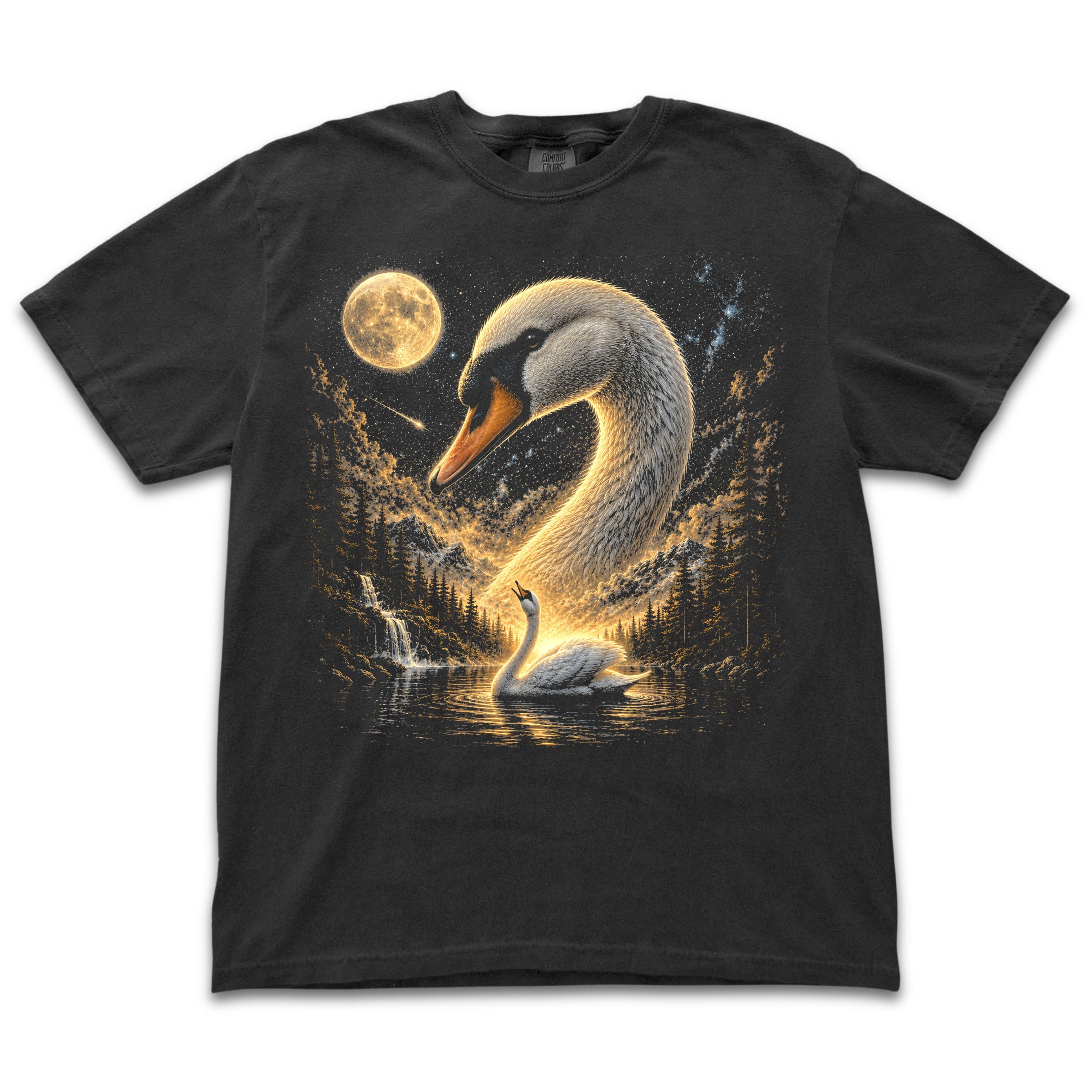 Swan Howling to the Moon
