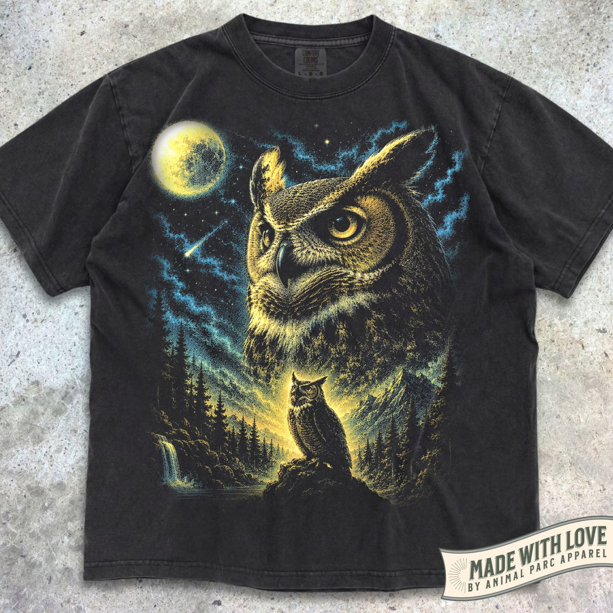 Great Horned Owl Moonlight Tee