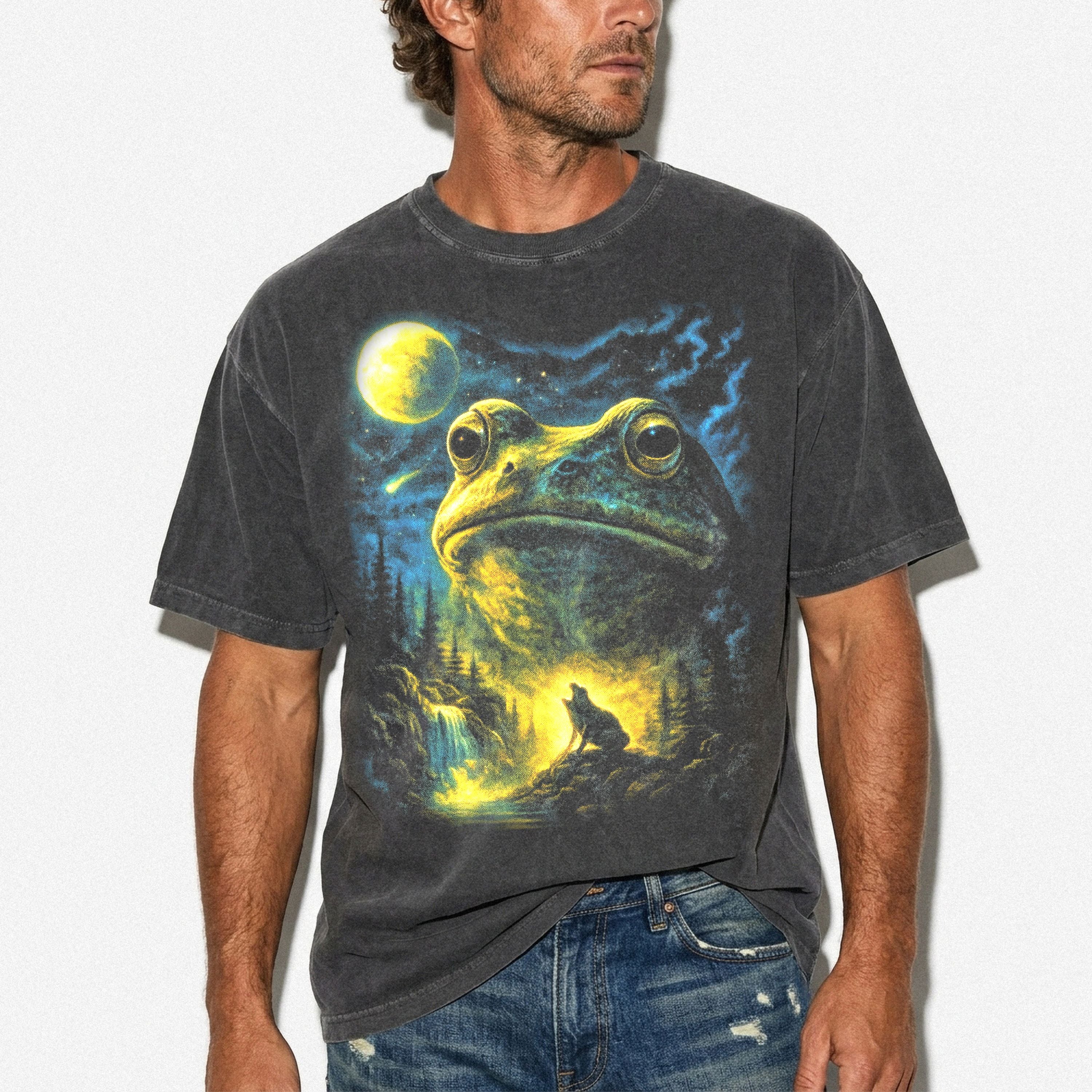 Frog Howling to the Moon