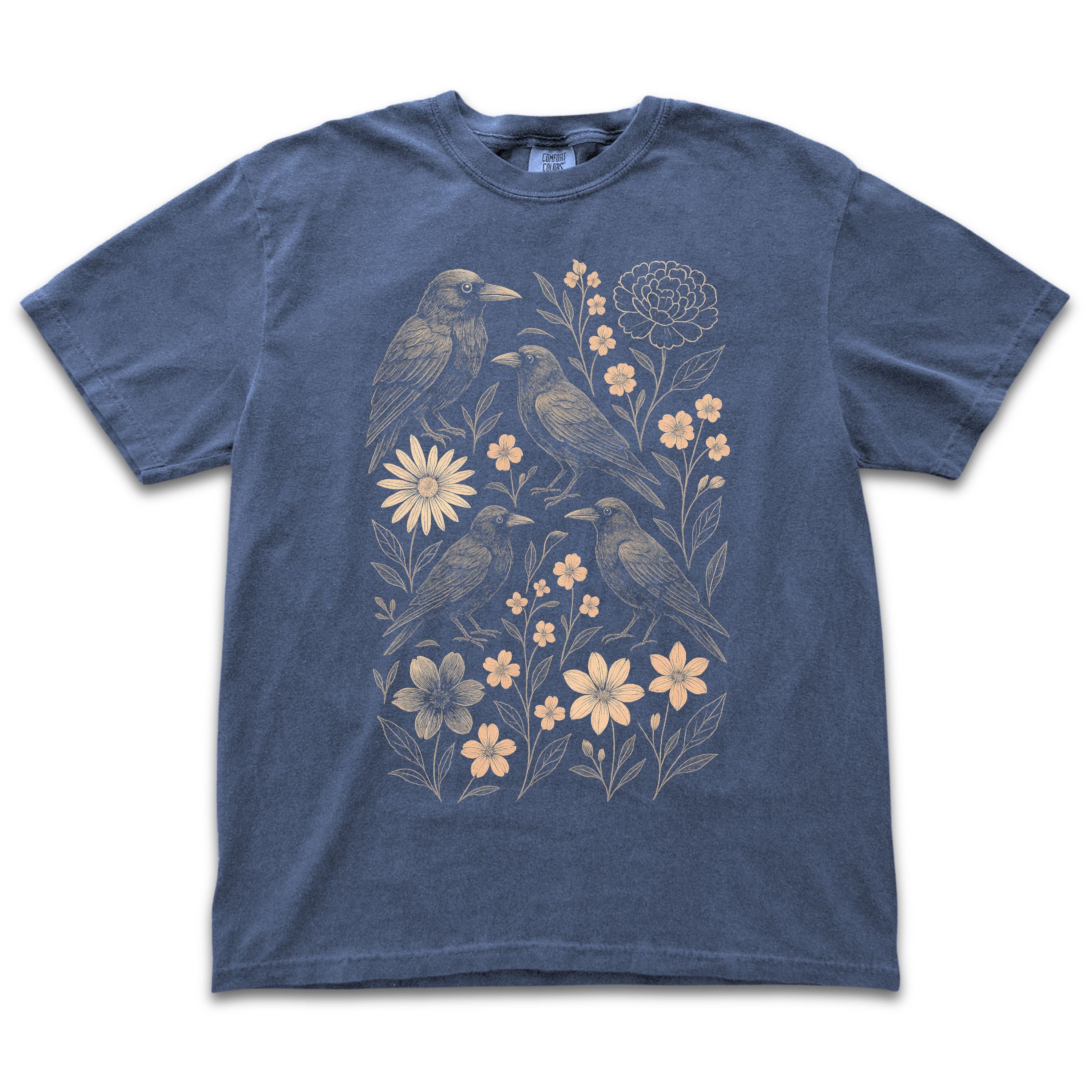 Floral Ravens