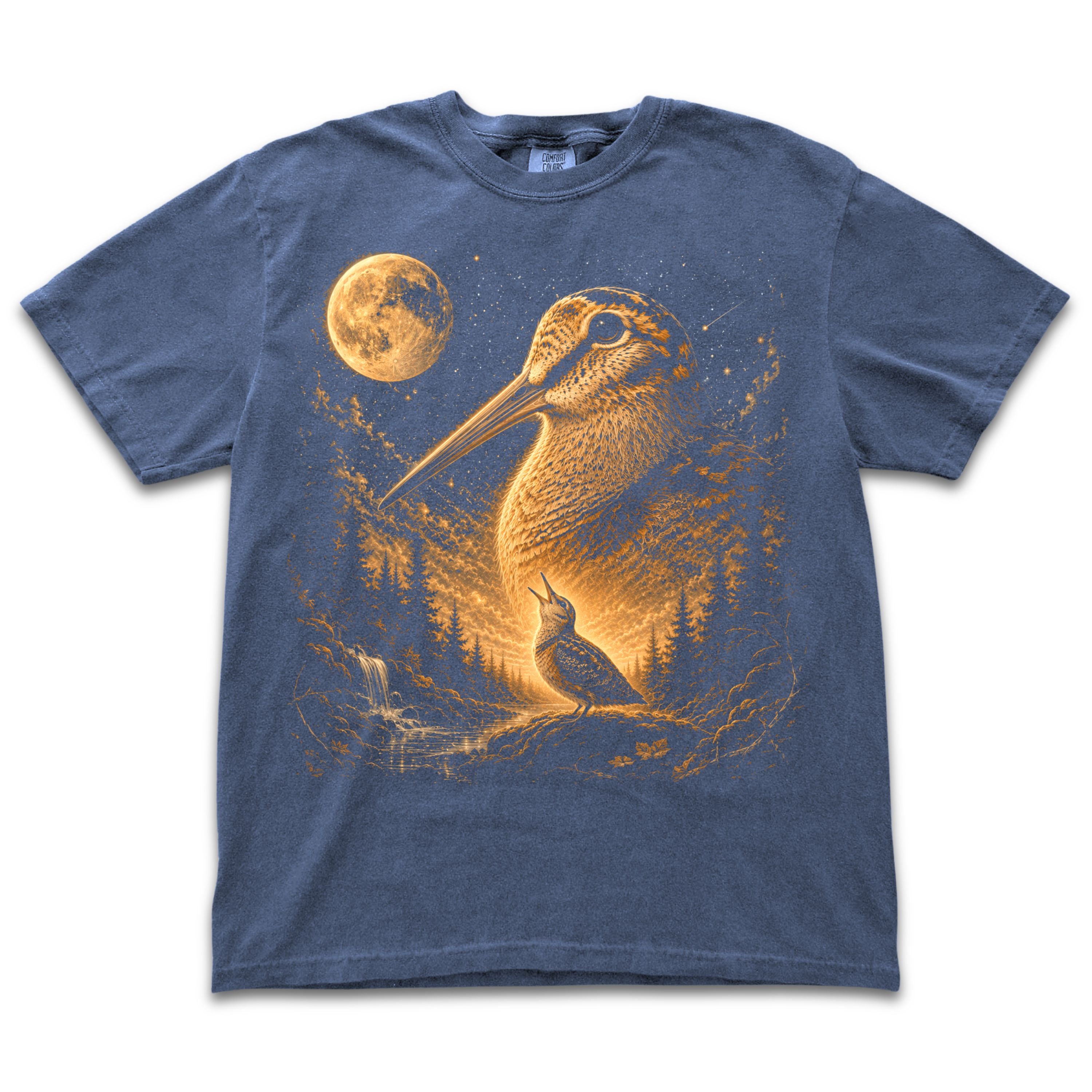 American Woodcock Howling to the Moon