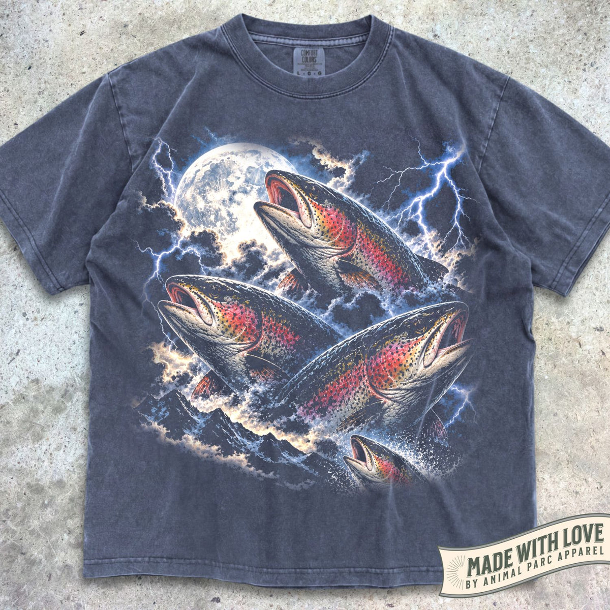 Lightning Rainbow Trouts Tee