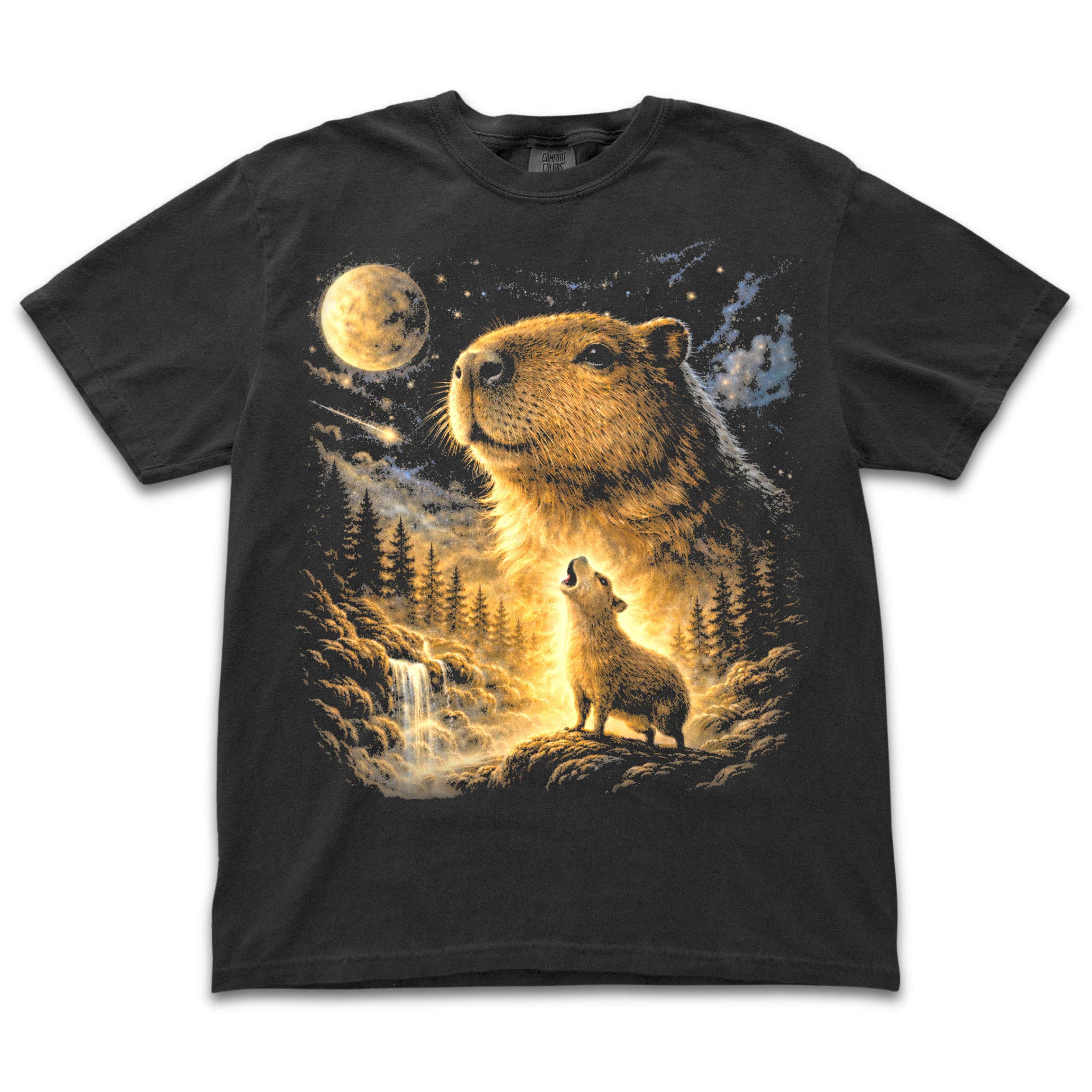 Capybara Howling To The Moon