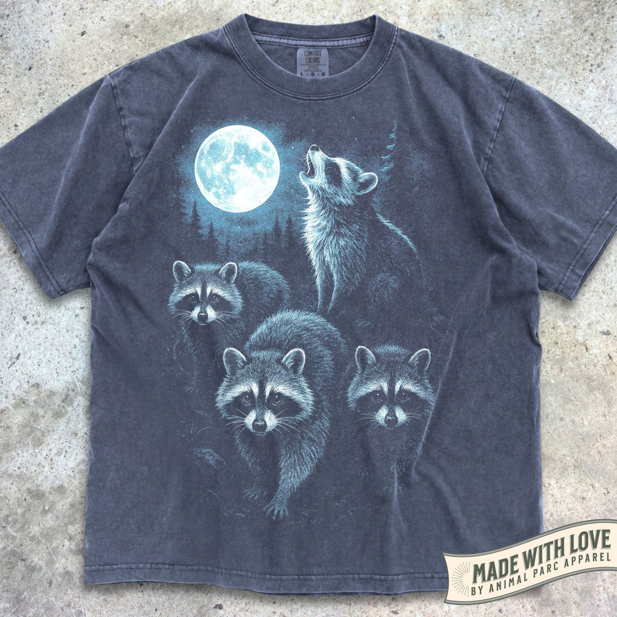 Full Moon Raccoons Tee