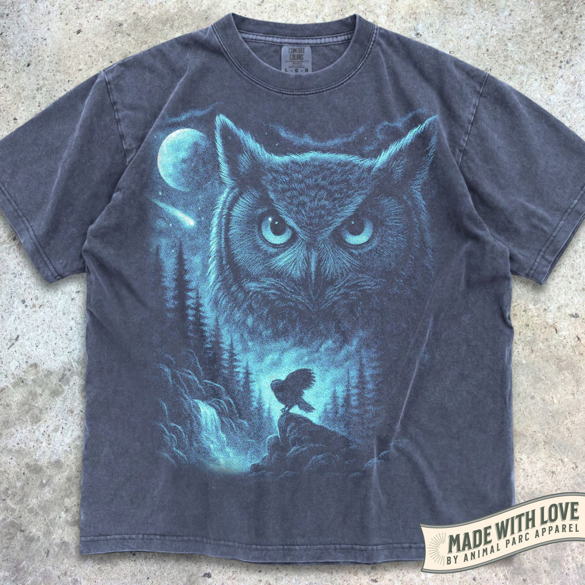 Blue Moonlight Owl Tee
